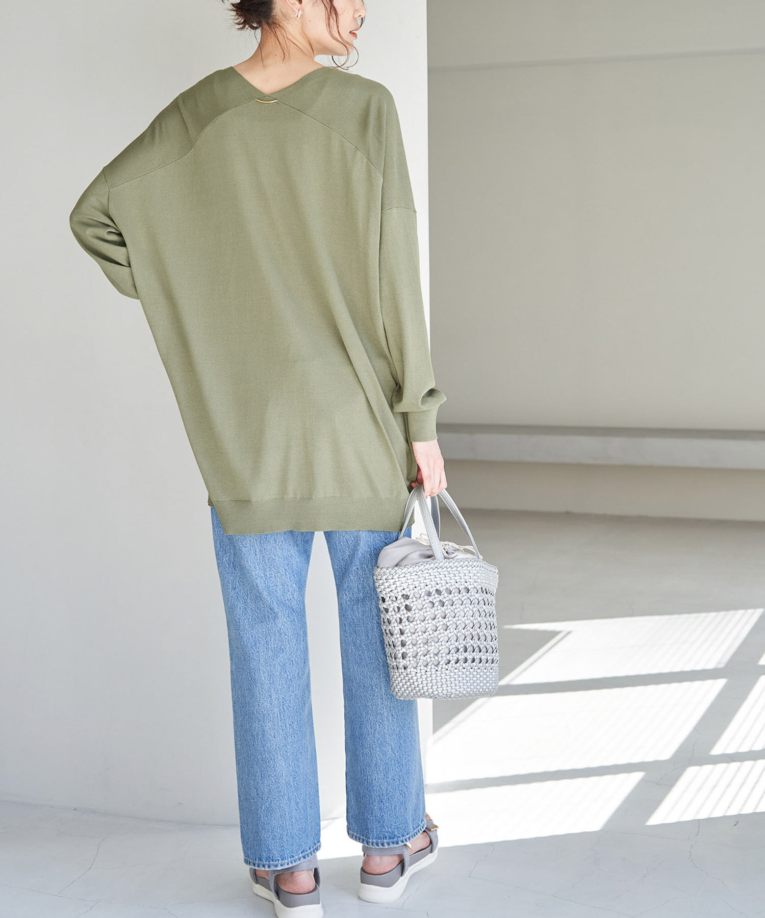 Rope&rsquo;Picnic「UVカット・洗濯機OK・接触冷感/Aラインカーディガン」|カーディガン|