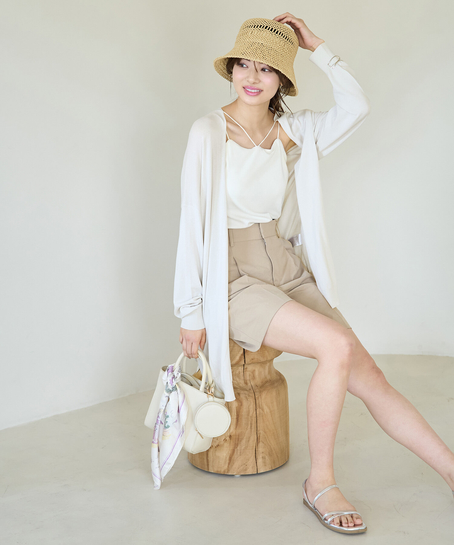 Rope&rsquo;Picnic「UVカット・洗濯機OK・接触冷感/Aラインカーディガン」|カーディガン|