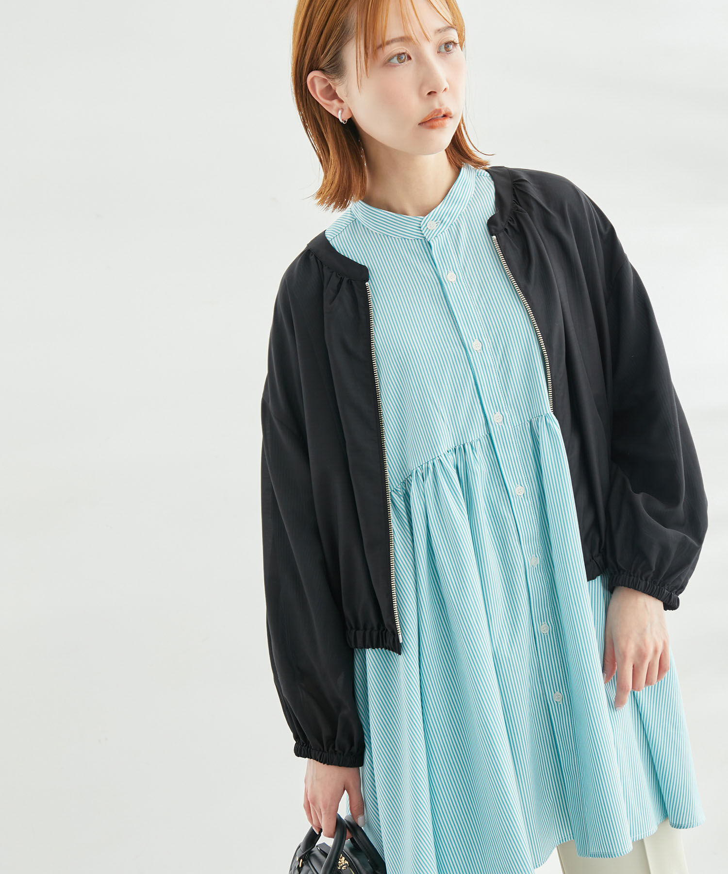 Rope&rsquo;Picnic「UVケア・手洗いOK/ライトブルゾン」|ブルゾン・スタジャン|