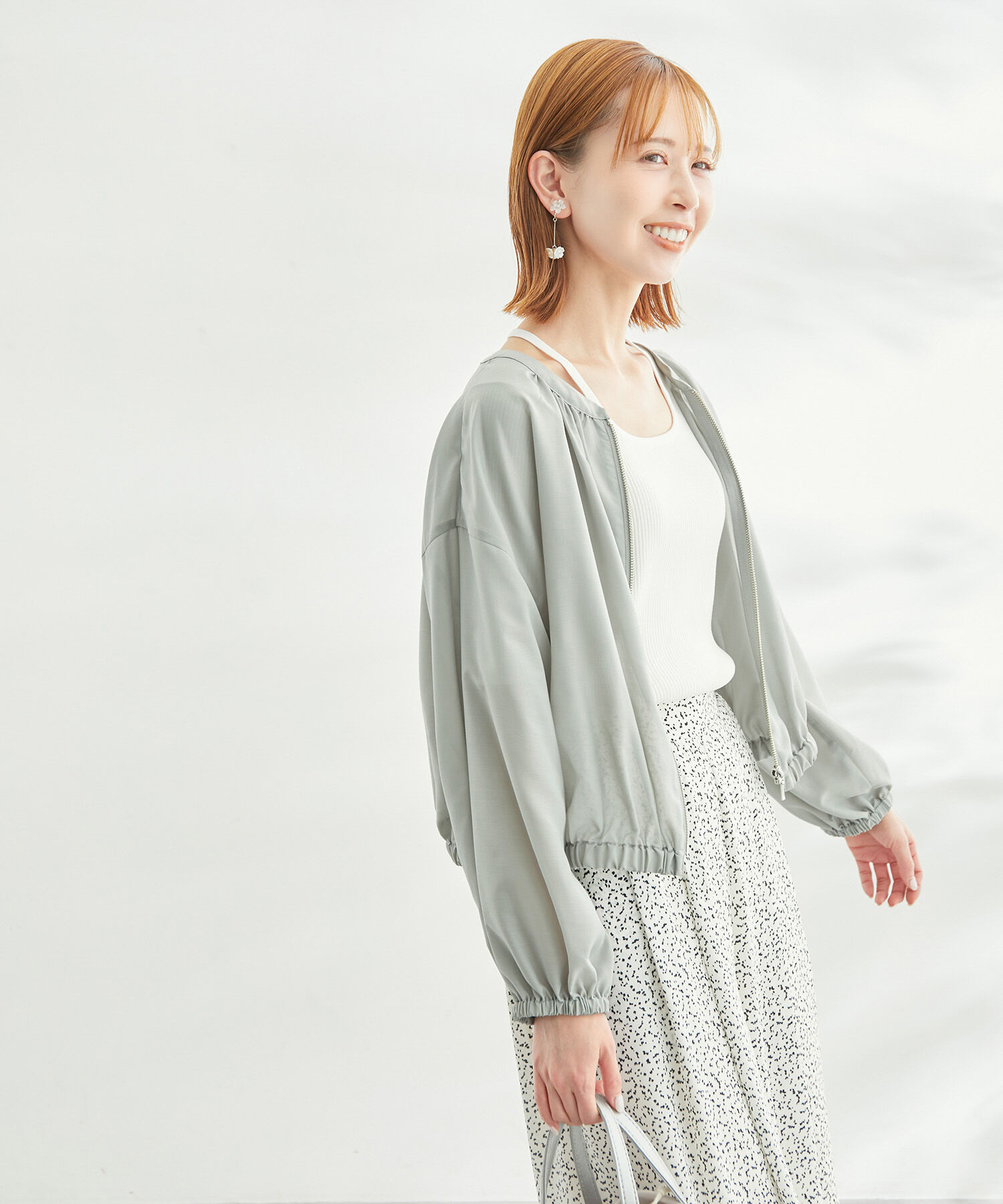 Rope&rsquo;Picnic「UVケア・手洗いOK/ライトブルゾン」|ブルゾン・スタジャン|