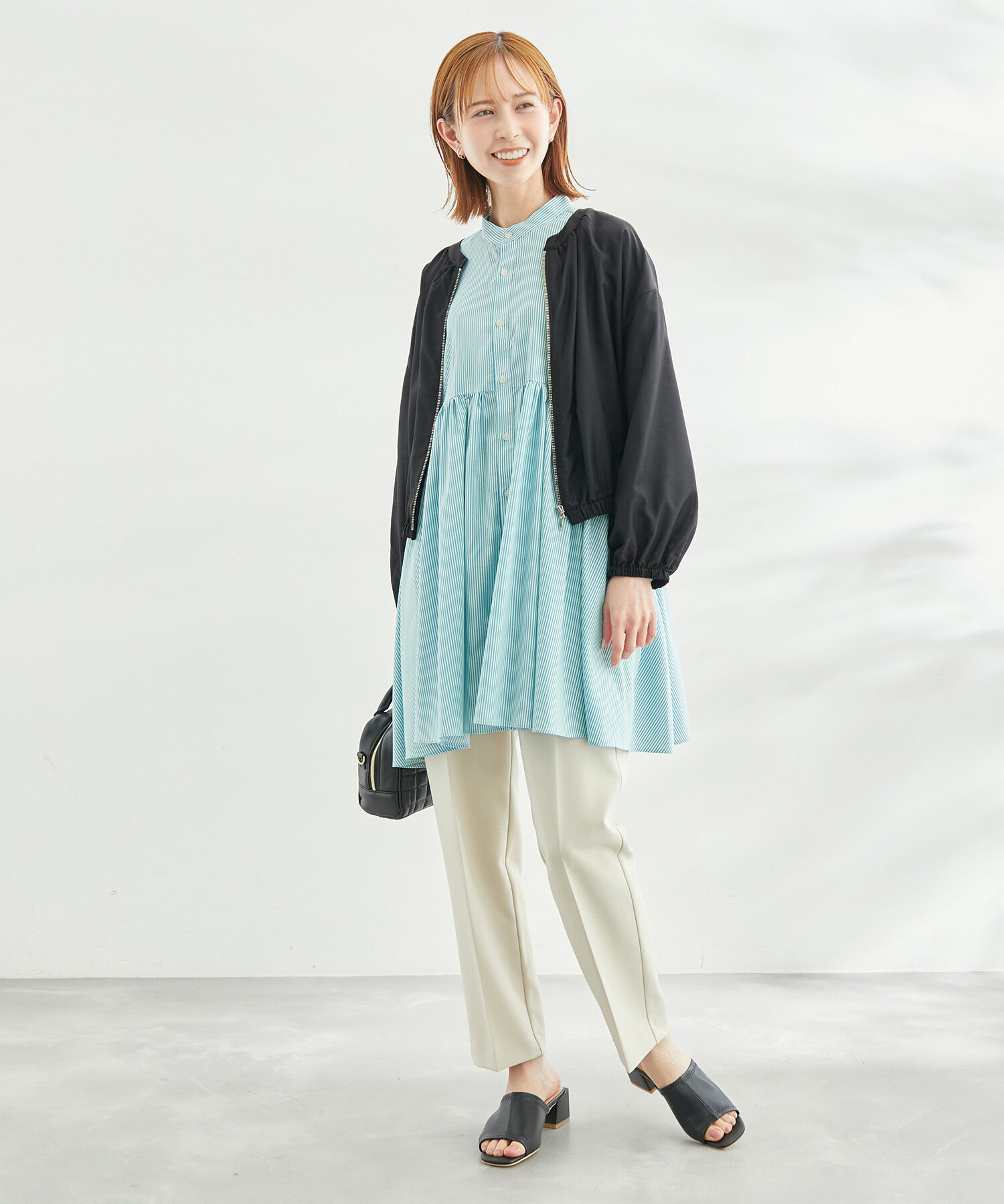 Rope&rsquo;Picnic「UVケア・手洗いOK/ライトブルゾン」|ブルゾン・スタジャン|