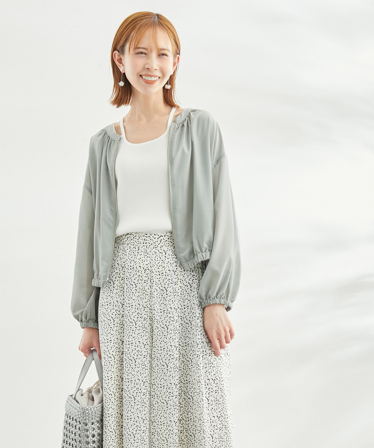 Rope&rsquo;Picnic「UVケア・手洗いOK/ライトブルゾン」|ブルゾン・スタジャン|