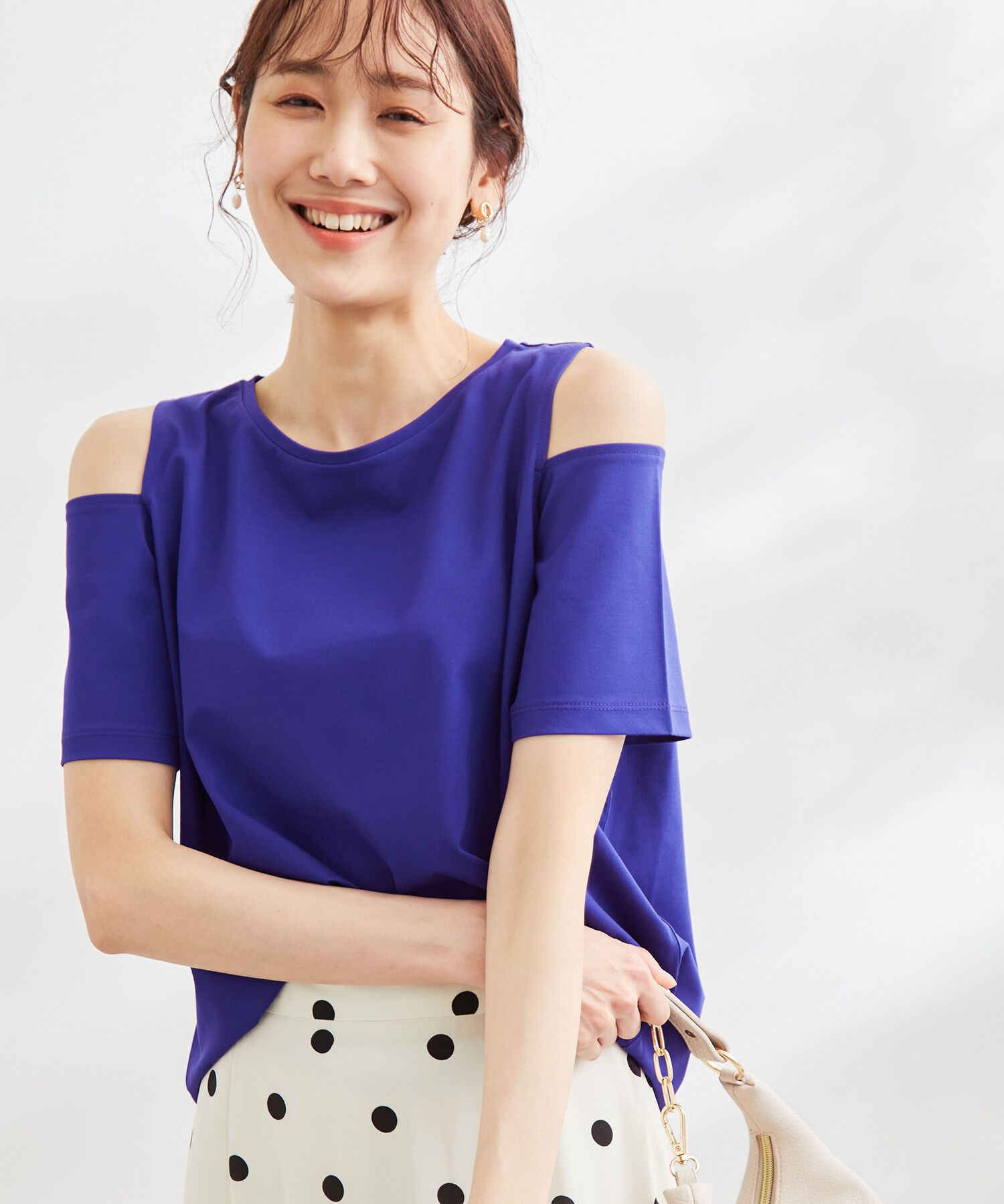 Rope&rsquo;Picnic「肩あきカットソートップス」|Tシャツ・カットソー|