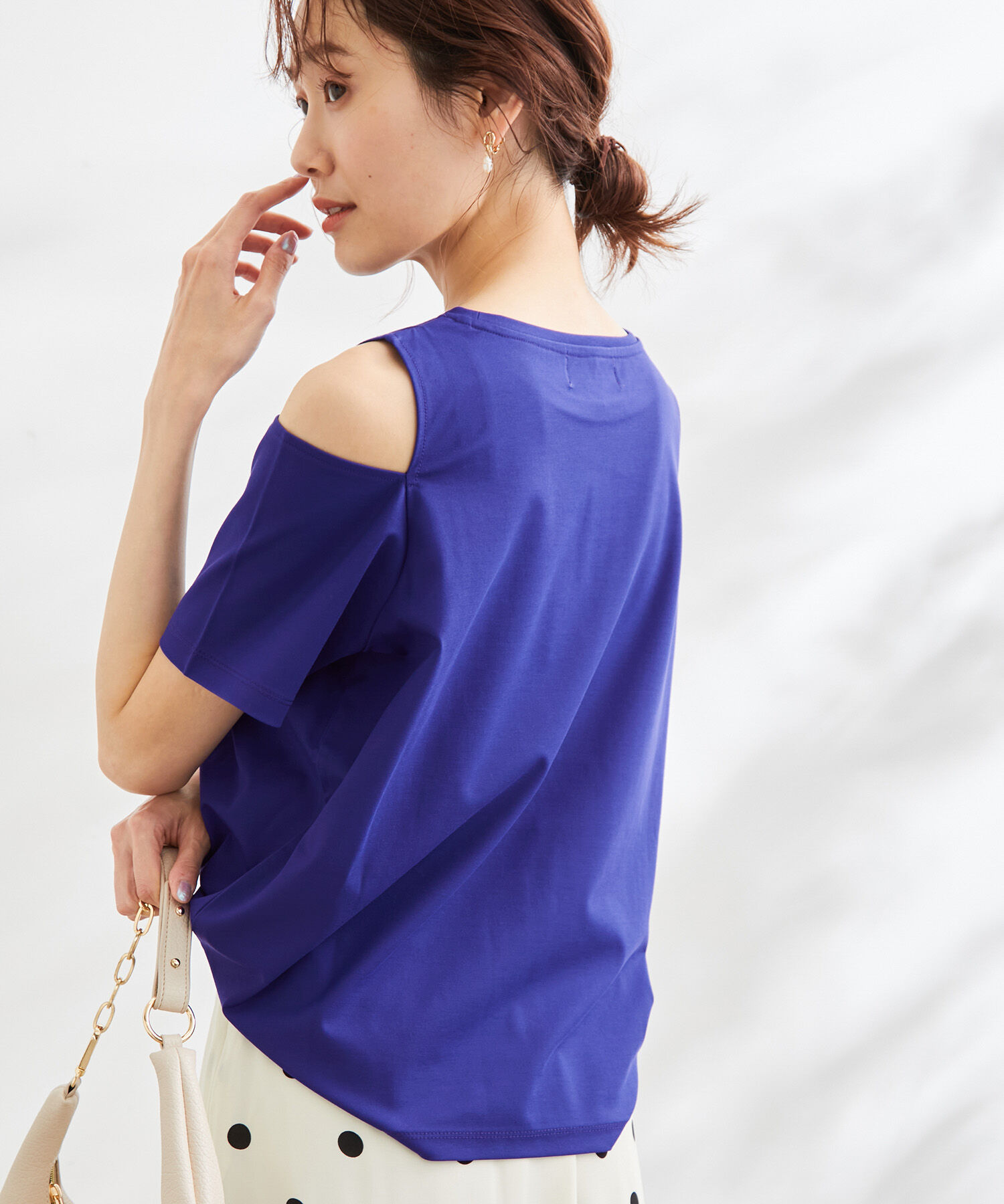 Rope&rsquo;Picnic「肩あきカットソートップス」|Tシャツ・カットソー|