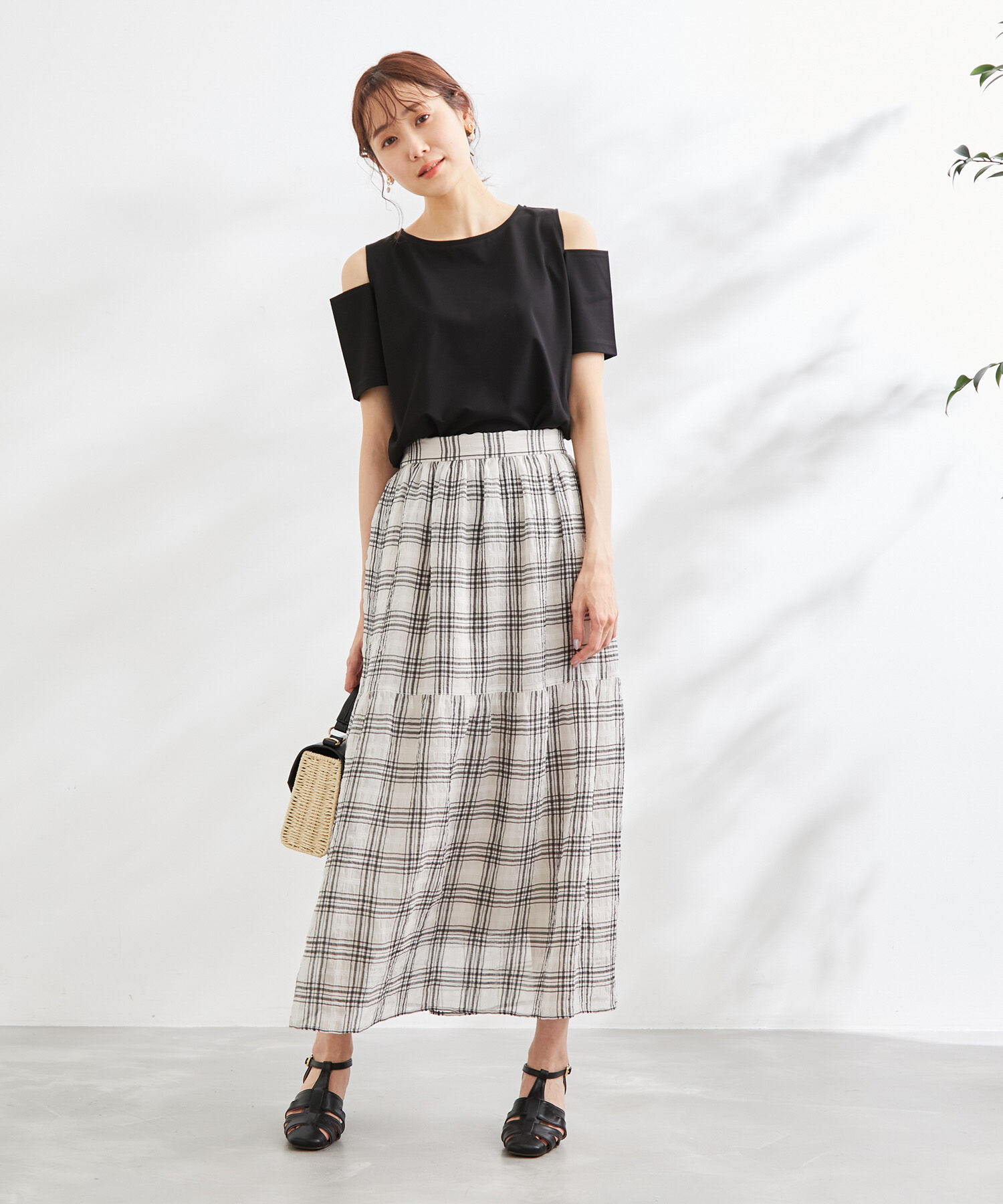 Rope&rsquo;Picnic「肩あきカットソートップス」|Tシャツ・カットソー|