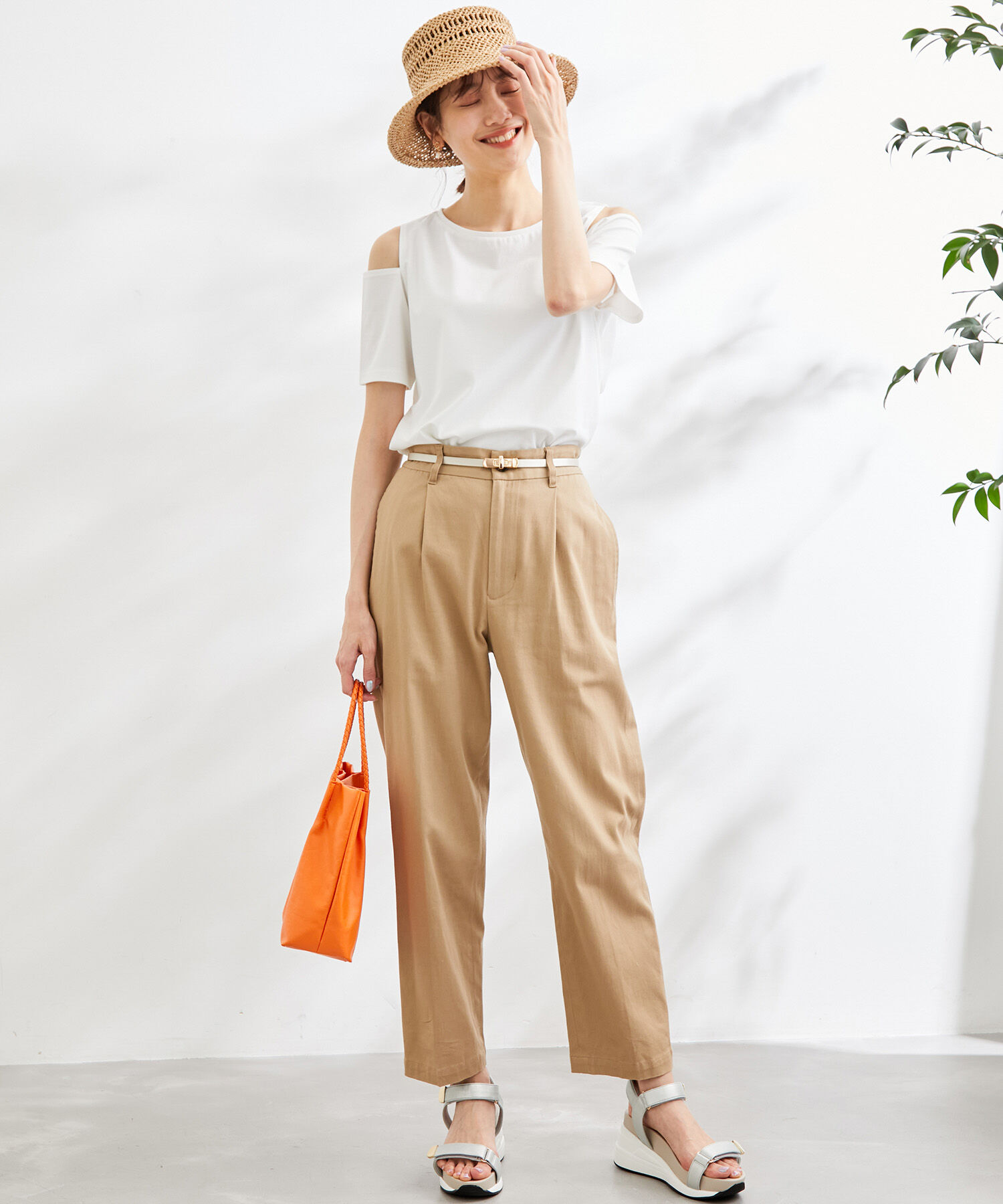 Rope&rsquo;Picnic「肩あきカットソートップス」|Tシャツ・カットソー|