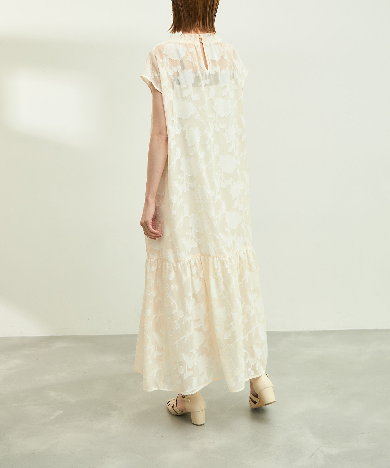 Rope&rsquo;Picnic「【emur/エミュール】ジャガードシフォンワンピース」|ワンピース|