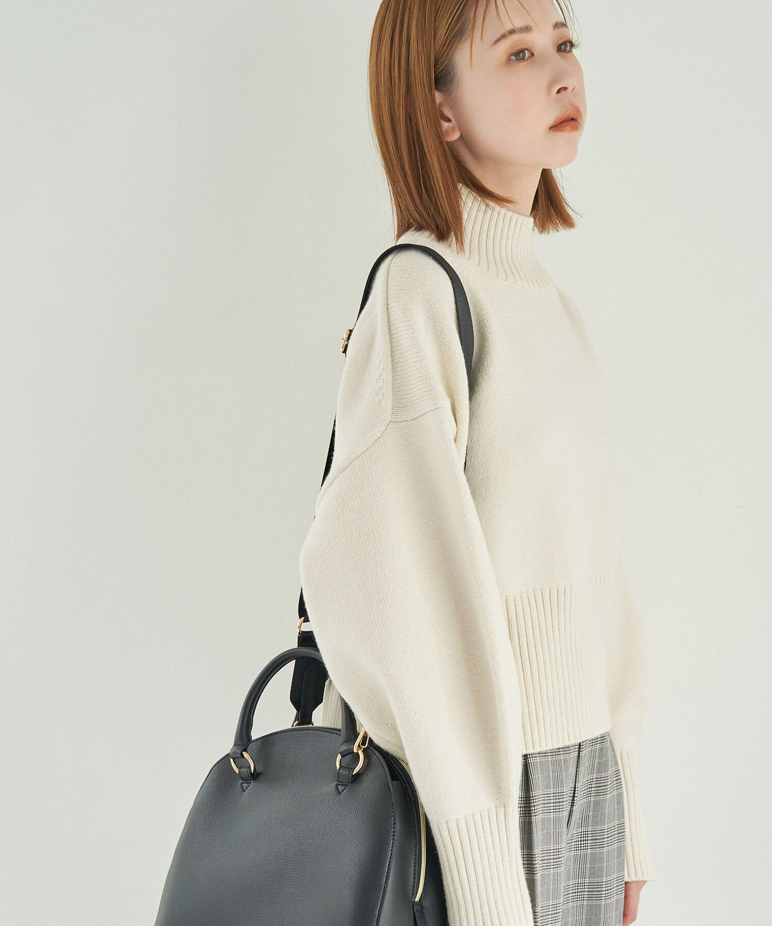 Rope&rsquo;Picnic「【CM着用商品】スタイルアップが叶うクロップドカラフルニット」|ニット・セーター|