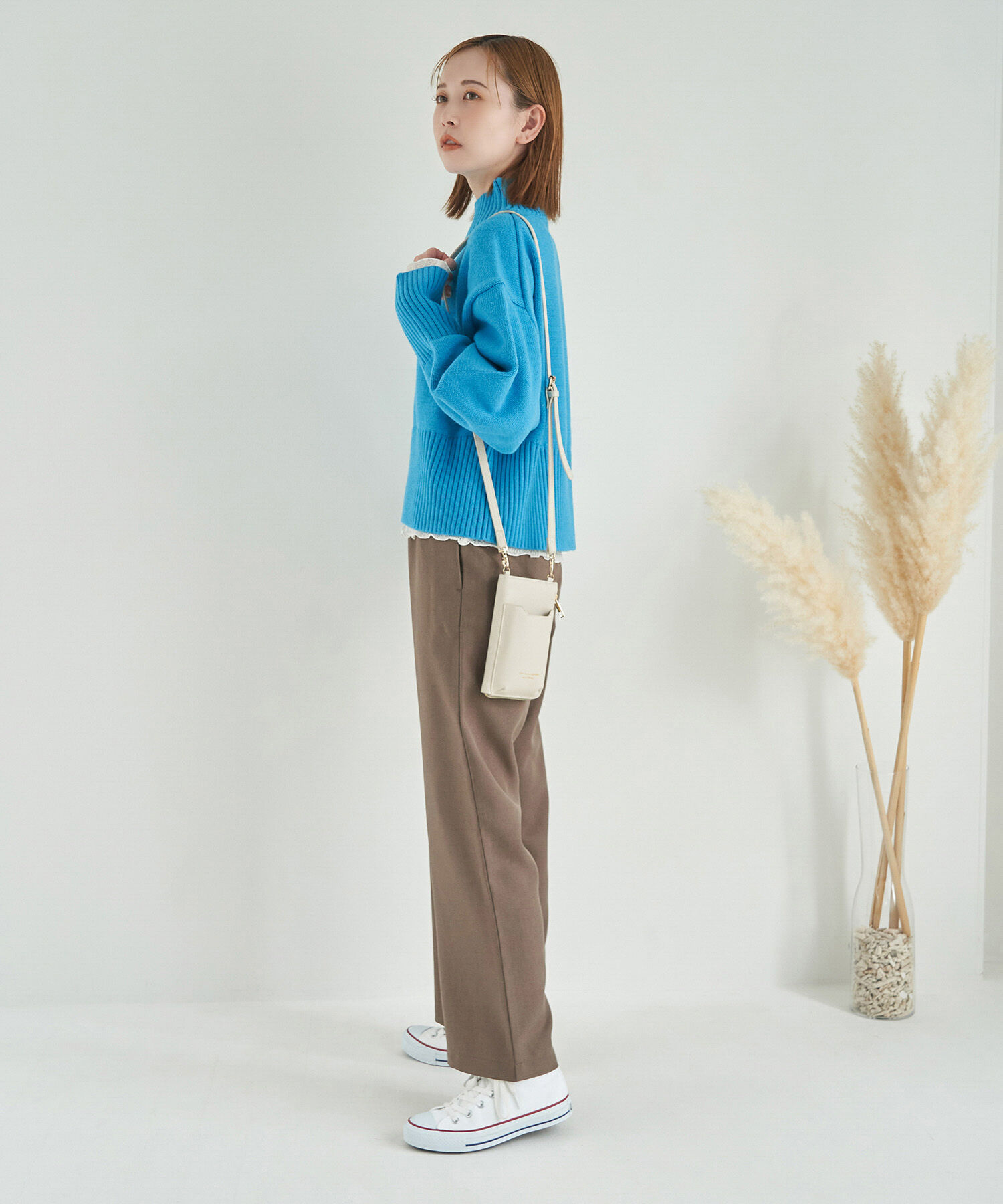 Rope&rsquo;Picnic「【CM着用商品】スタイルアップが叶うクロップドカラフルニット」|ニット・セーター|