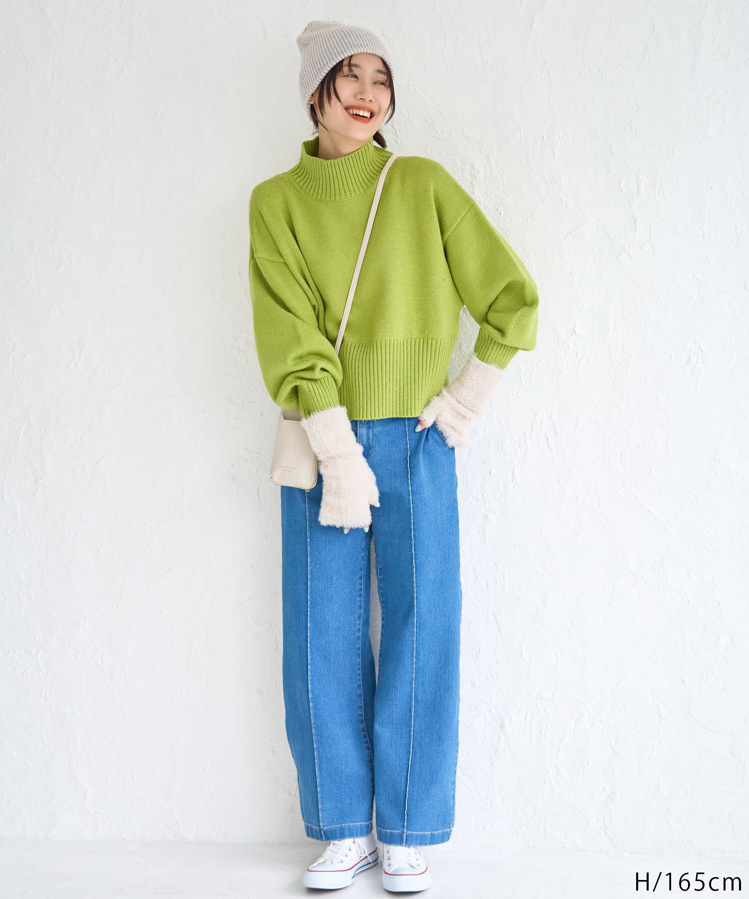 Rope&rsquo;Picnic「【CM着用商品】スタイルアップが叶うクロップドカラフルニット」|ニット・セーター|