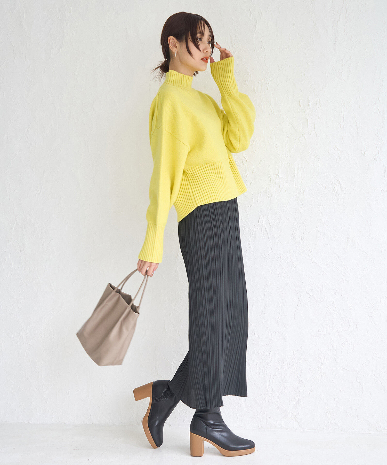 Rope&rsquo;Picnic「【CM着用商品】スタイルアップが叶うクロップドカラフルニット」|ニット・セーター|