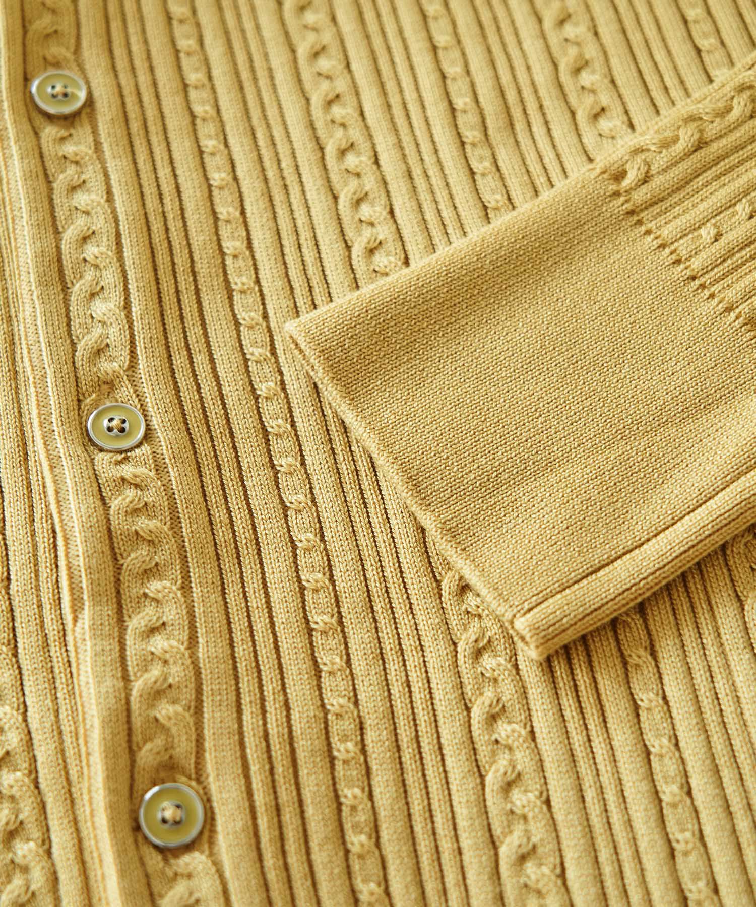 Rope&rsquo;Picnic「洗濯機OK・リンクコーデ/BIO GRACEミニケーブルニットカーディガン」|カーディガン|