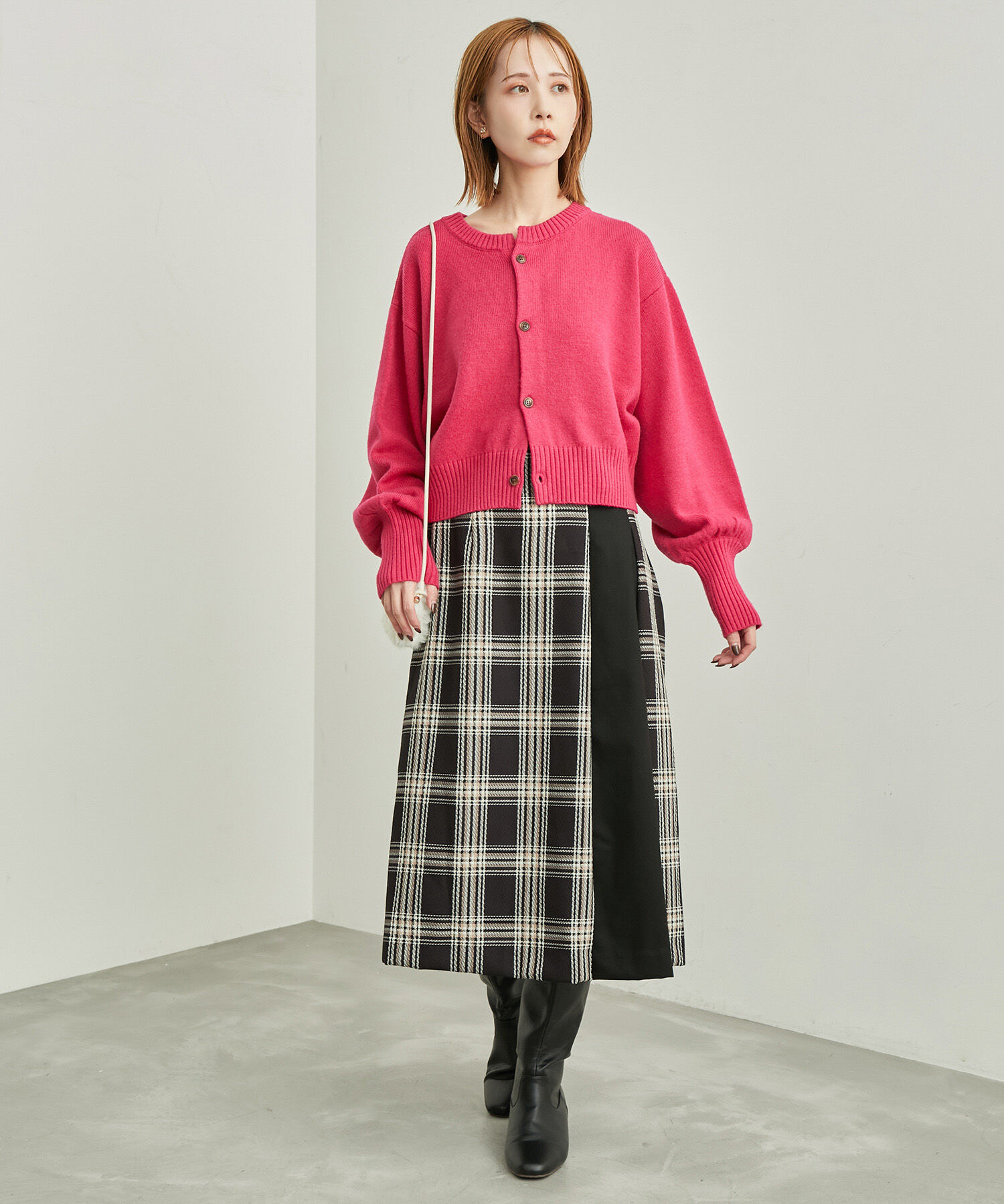 Rope&rsquo;Picnic「チェックコンビキルトスカート」|スカート|