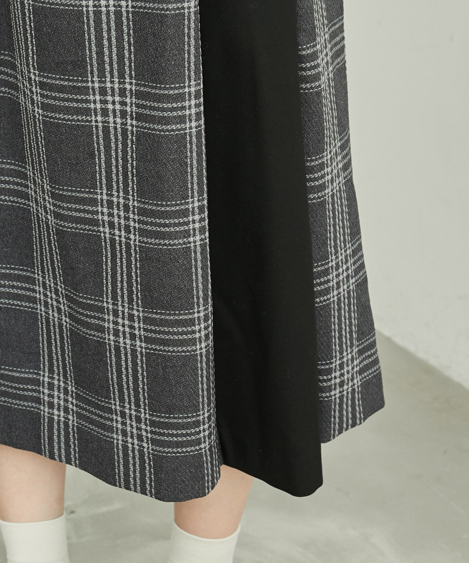 Rope&rsquo;Picnic「チェックコンビキルトスカート」|スカート|