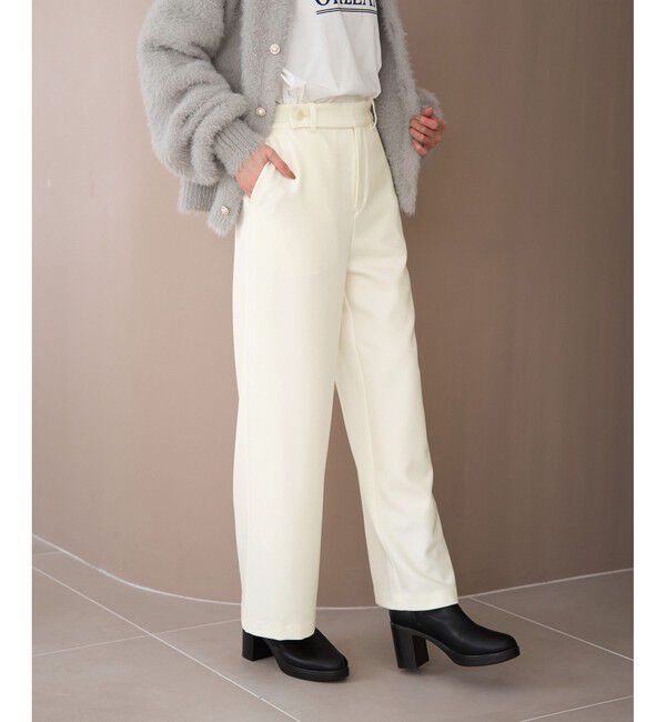 Rope&rsquo;Picnic「ワイドパンツ/防汚加工」|チノ|