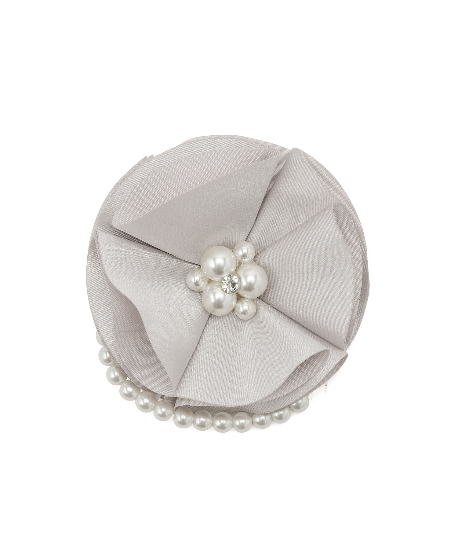 ROPE PICNIC PASSAGE「サテンフラワーパールコサージュ」|ブローチ・コサージュ|