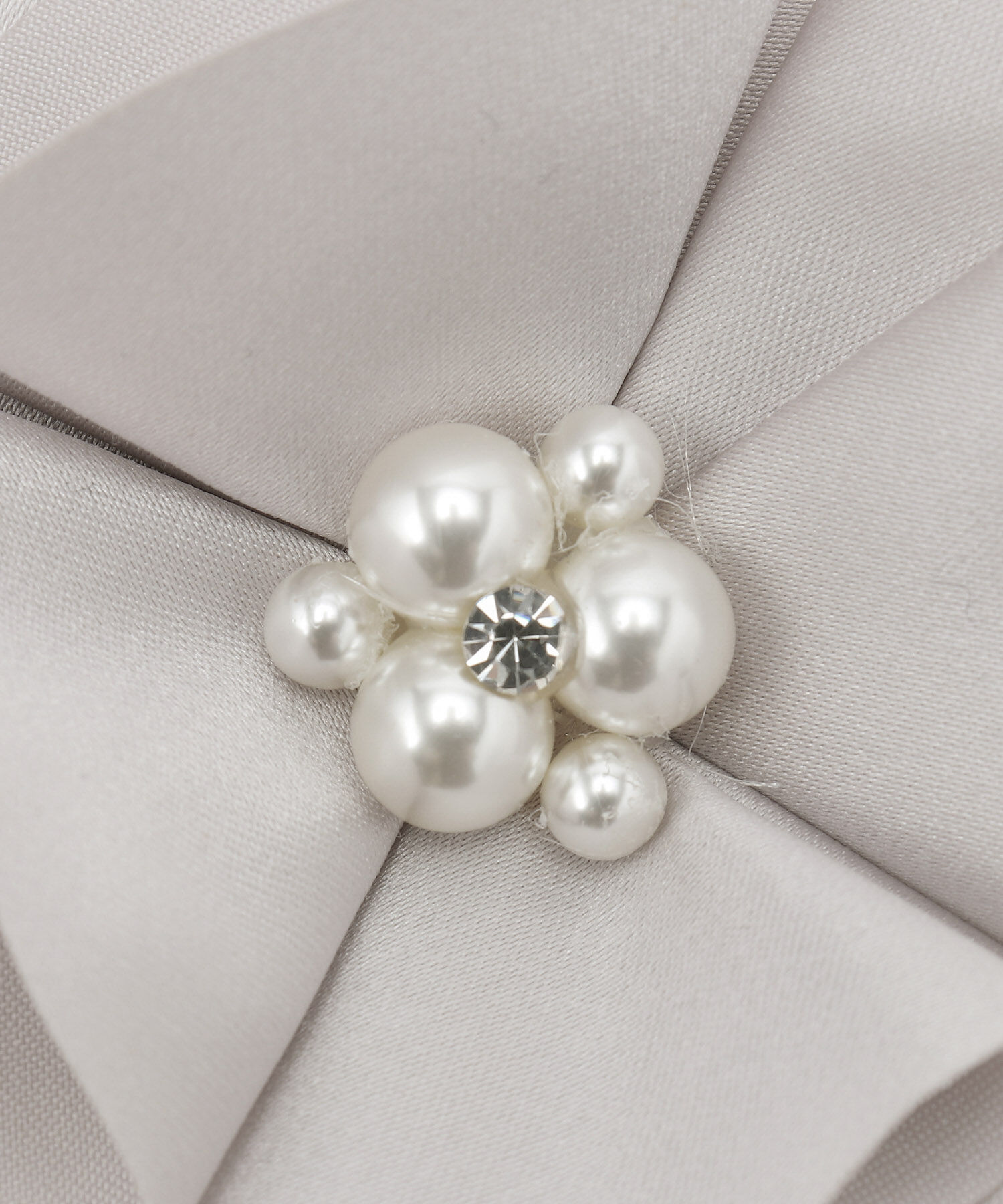 ROPE PICNIC PASSAGE「サテンフラワーパールコサージュ」|ブローチ・コサージュ|