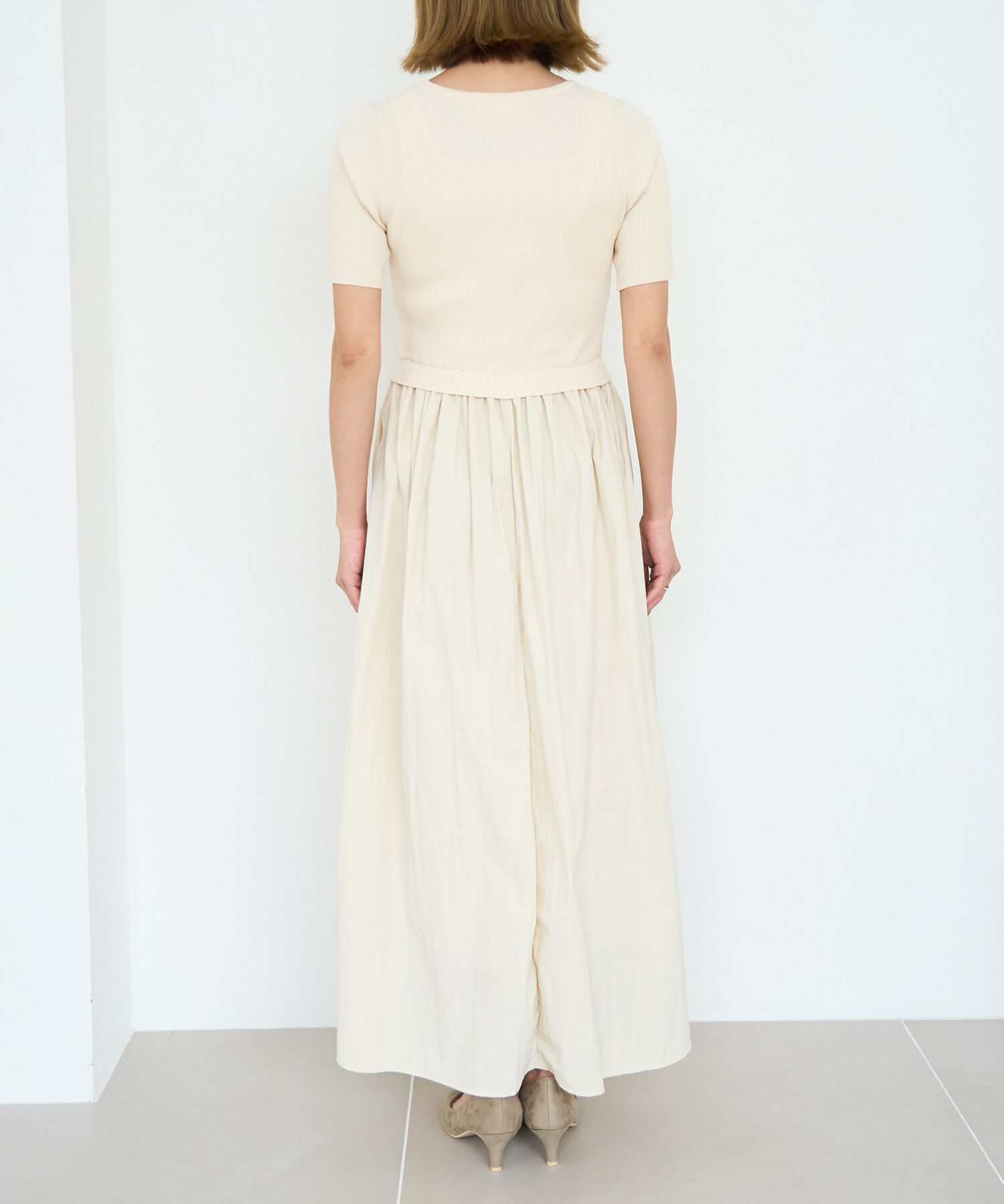 Rope&rsquo;Picnic「ハーフスリーブドッキングワンピ－ス」|ワンピース|