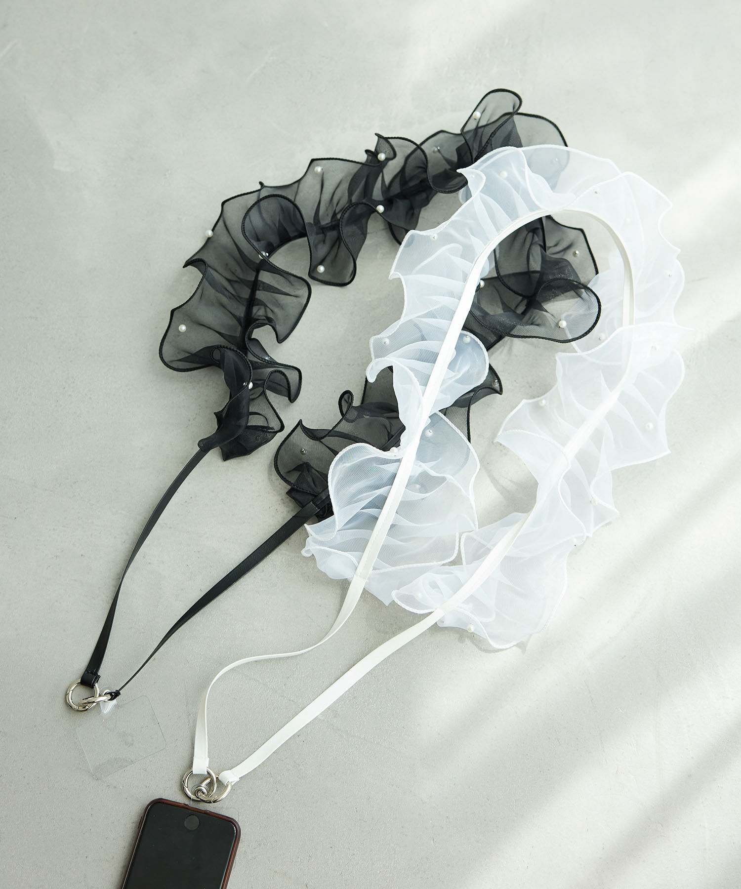 ROPE PICNIC PASSAGE「パールオーガンジーフリルショルダーストラップ」|その他|