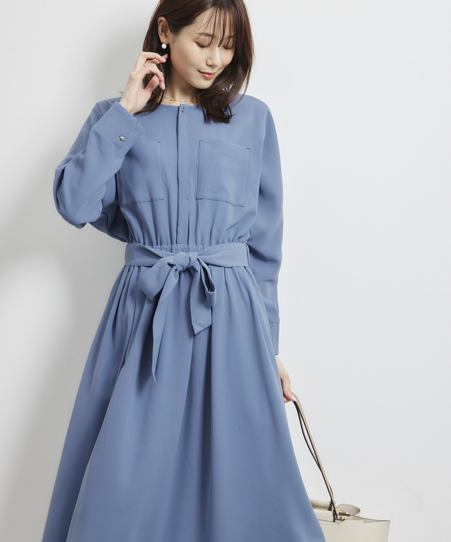 Rope&rsquo;Picnic「【WEB限定】タックドルマンワンピース」|ワンピース|