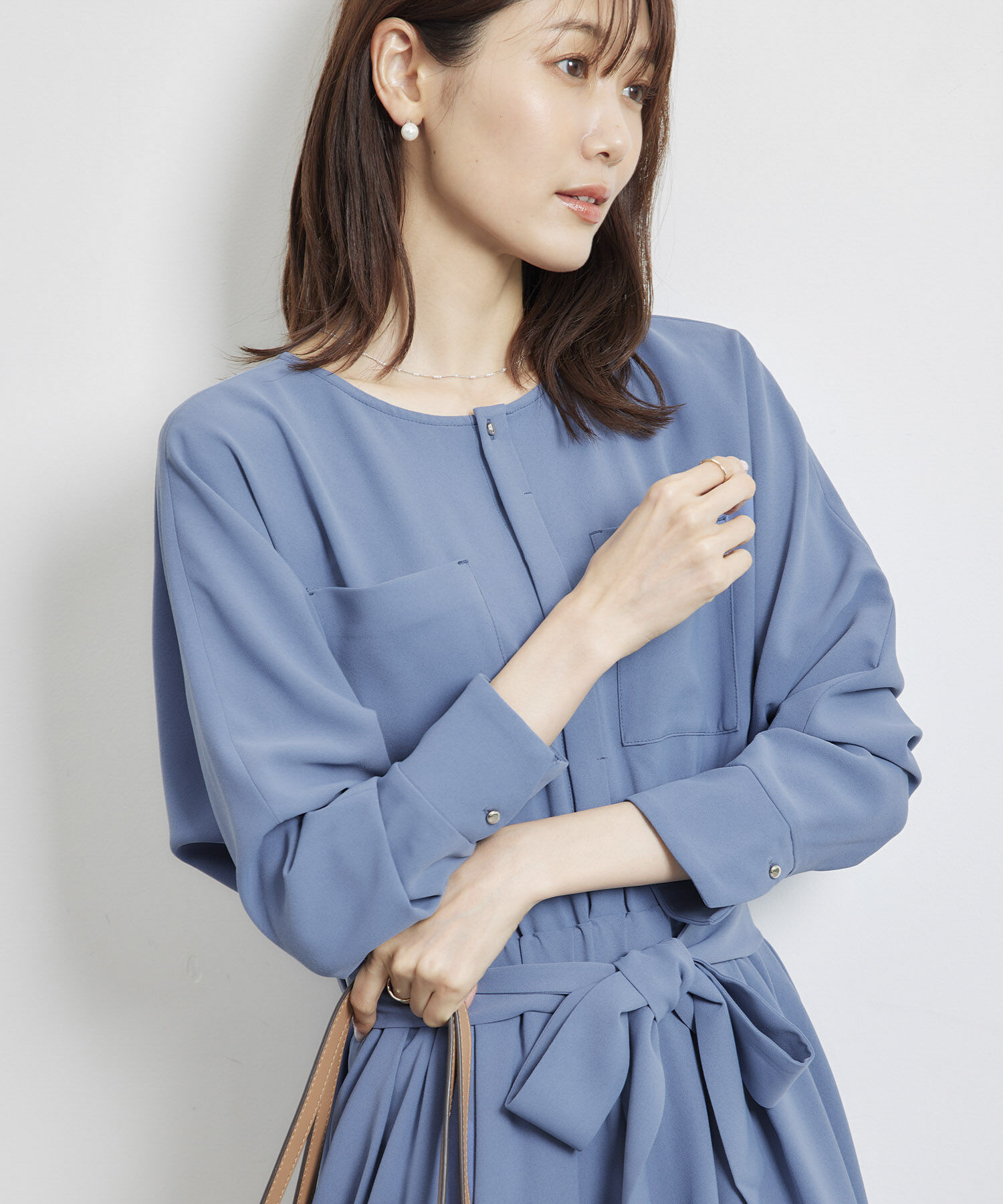 Rope&rsquo;Picnic「【WEB限定】タックドルマンワンピース」|ワンピース|