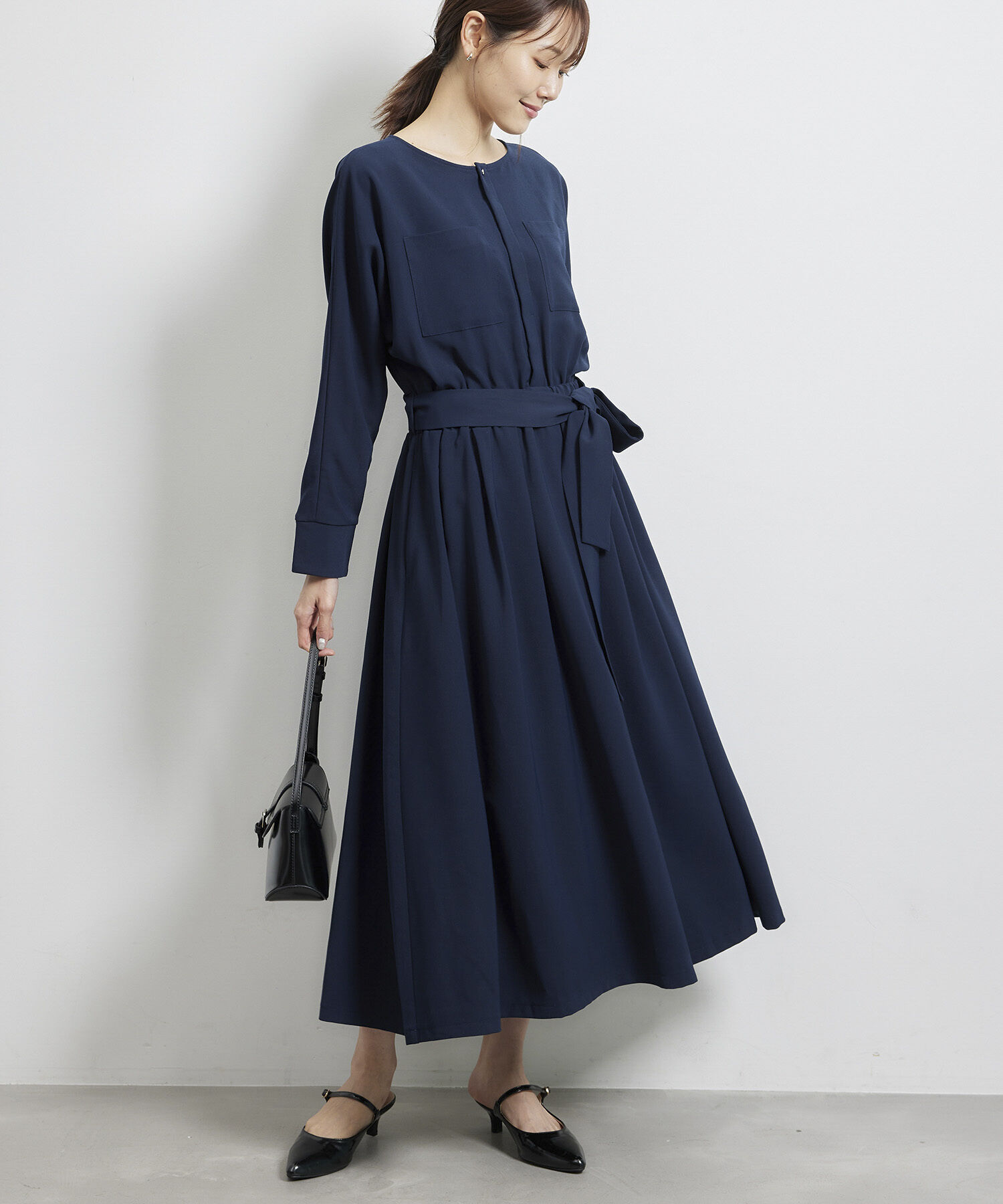 Rope&rsquo;Picnic「【WEB限定】タックドルマンワンピース」|ワンピース|