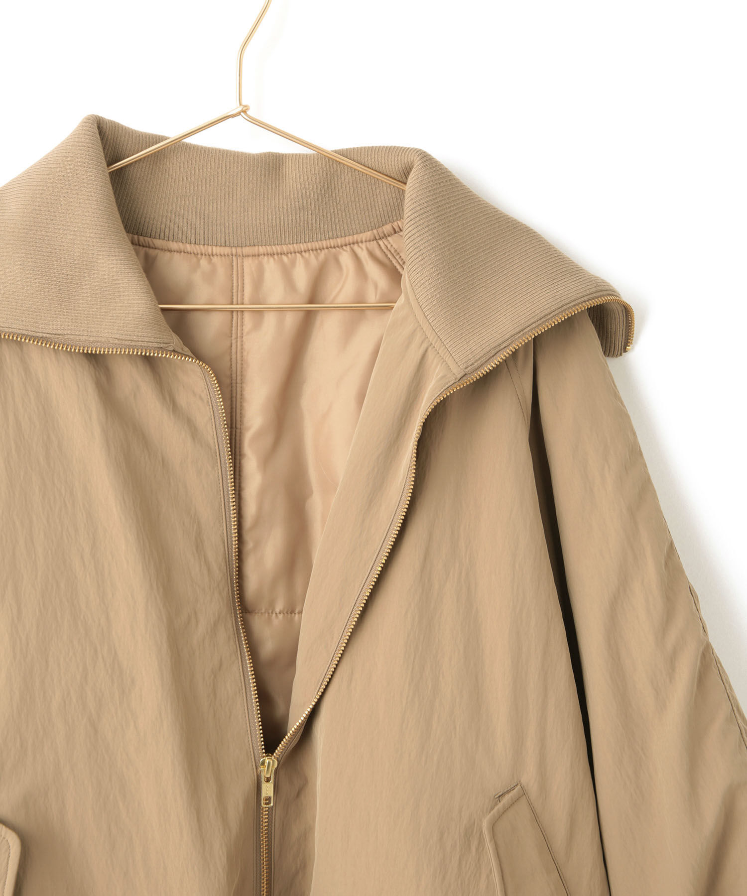 ROPE' PICNIC R「撥水・花粉ガード/中わたスタンドカラーショートブルゾン」|ブルゾン・スタジャン|