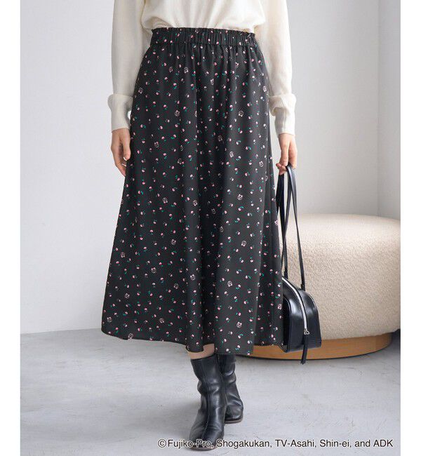 Rope&rsquo;Picnic「【ドラえもんコレクション】花柄スカート/リンクコーデ」|スカート|クロメイン