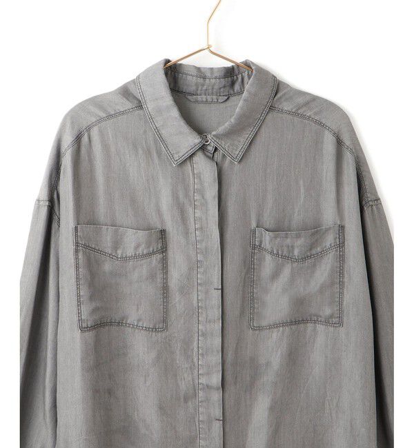 Rope&rsquo;Picnic「【emur/エミュール】ラウンドヘム抜き襟比翼シャツ」|シャツ・ブラウス|