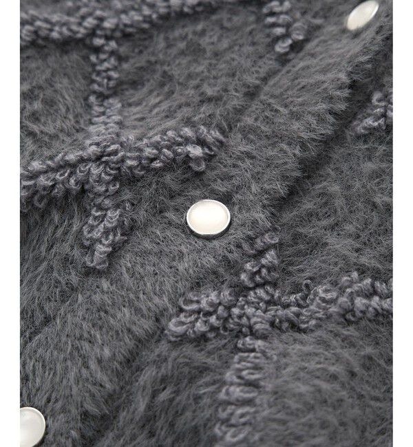 Rope&rsquo;Picnic「ダイヤチェック柄ループフェザーカーディガン」|カーディガン|