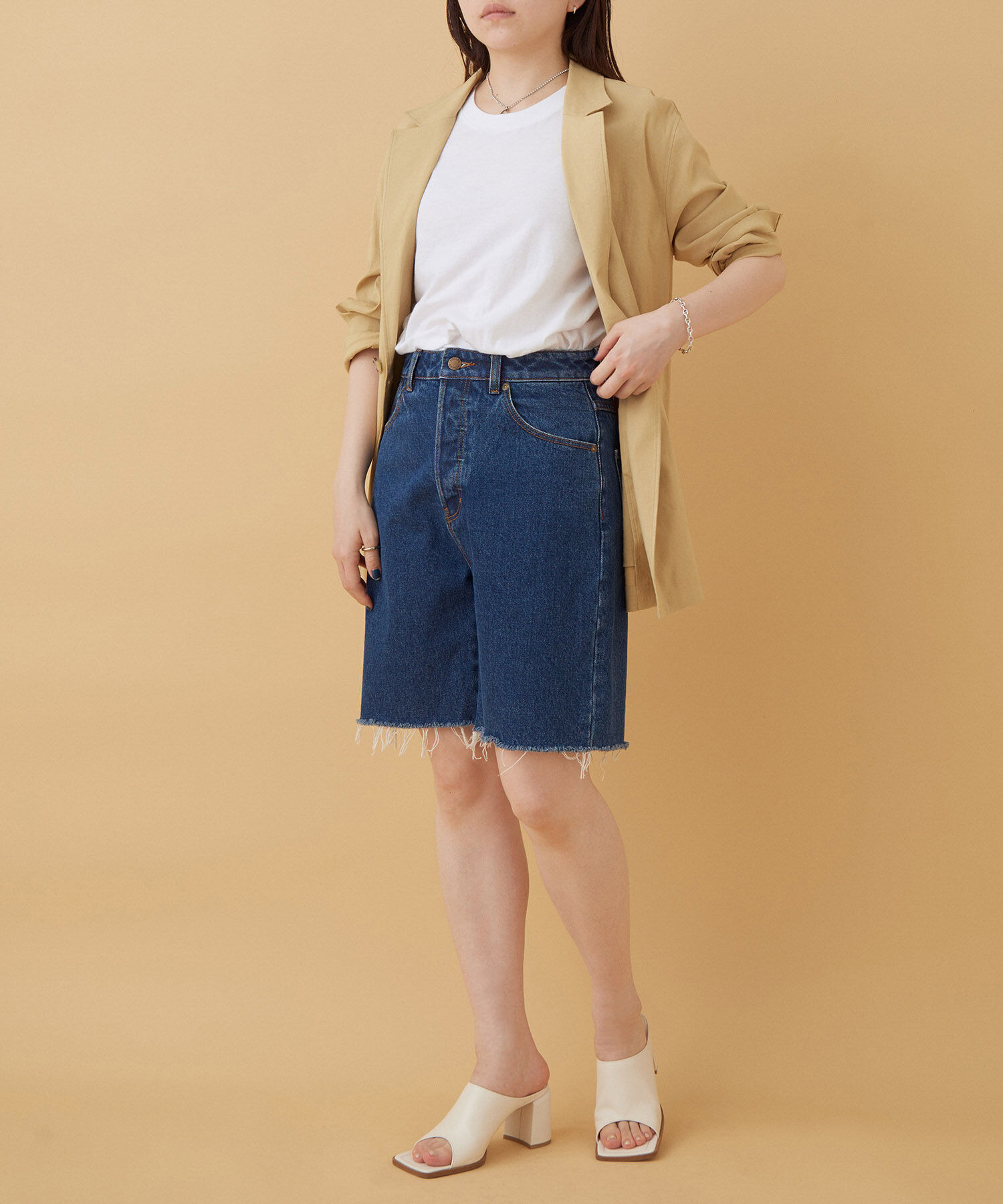 ADAM ET ROPE'「【ROLLA'S】CLASSIC CUTOFF」|デニム|