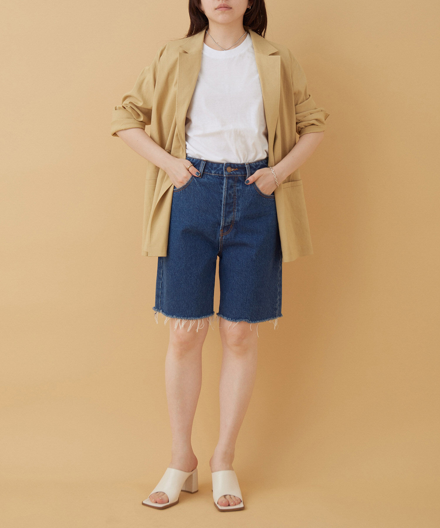 ADAM ET ROPE'「【ROLLA'S】CLASSIC CUTOFF」|デニム|