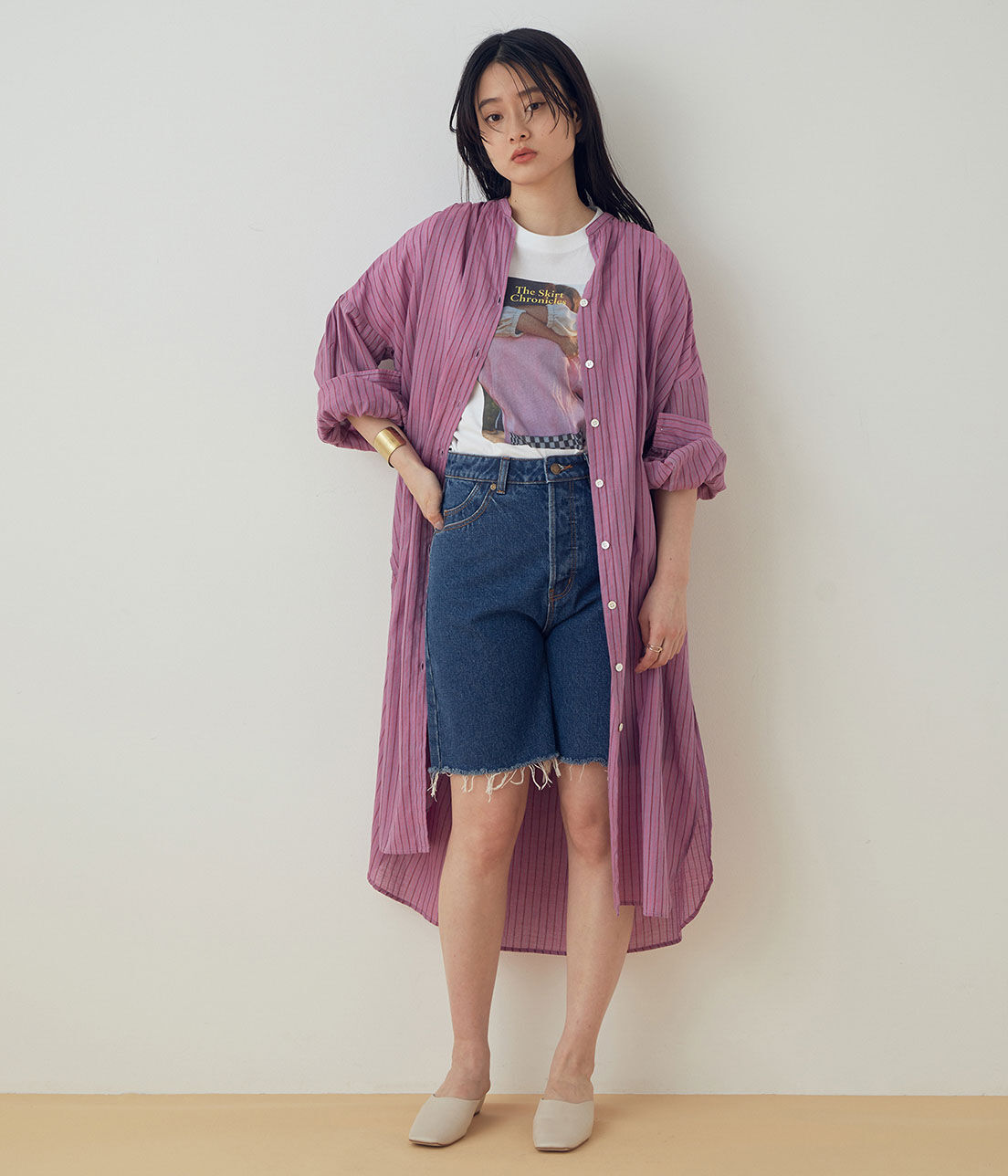 ADAM ET ROPE'「【ROLLA'S】CLASSIC CUTOFF」|デニム|