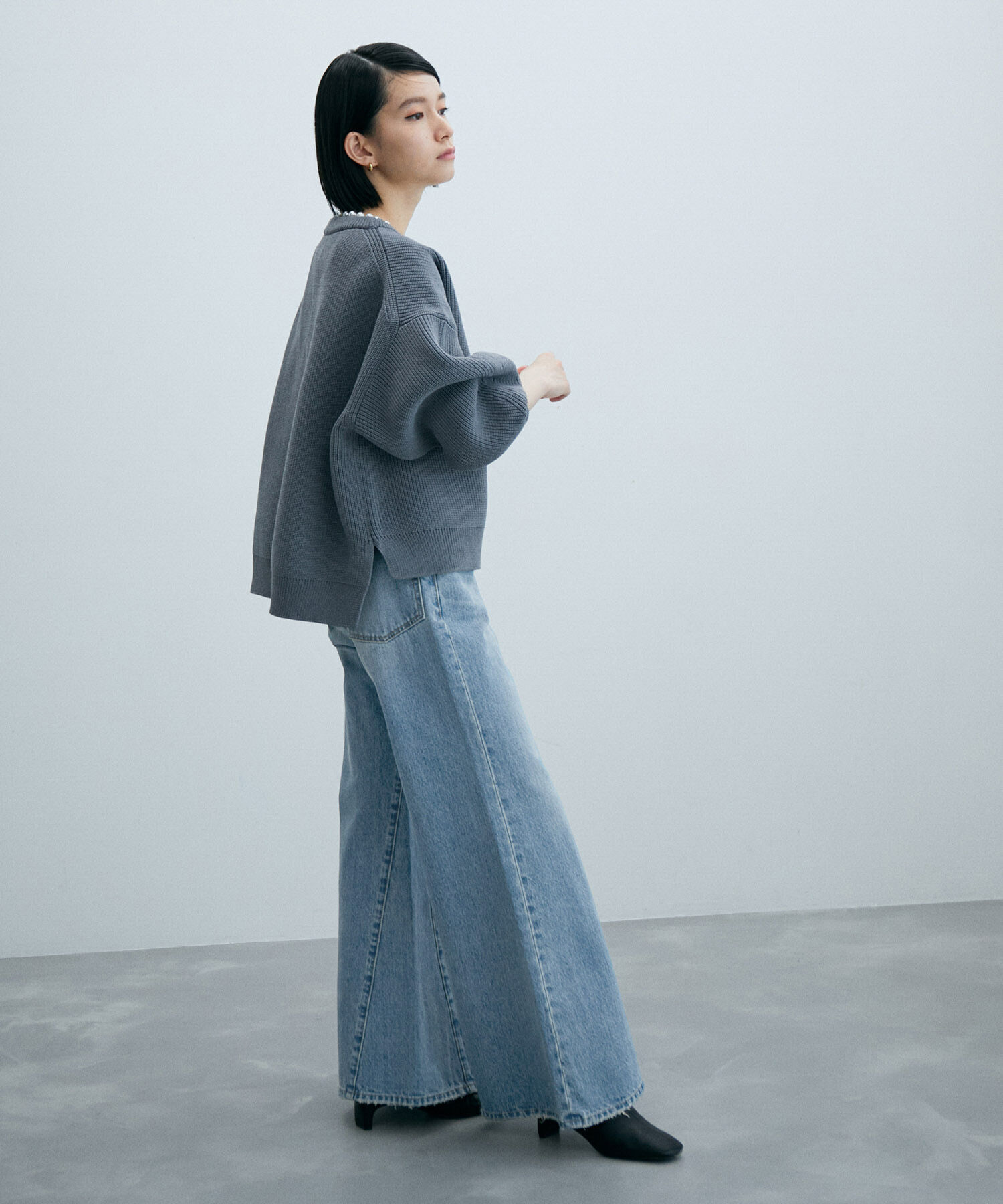 ADAM ET ROPE'「【サステナブル】フレアデニム」|デニム|