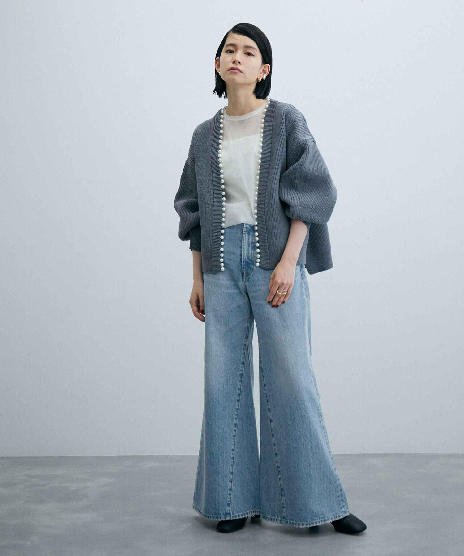 ADAM ET ROPE'「【サステナブル】フレアデニム」|デニム|