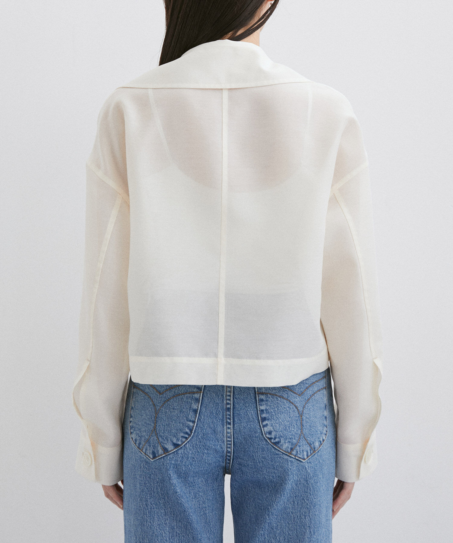 ADAM ET ROPE'「シアージャケットブラウス」|シャツ・ブラウス|