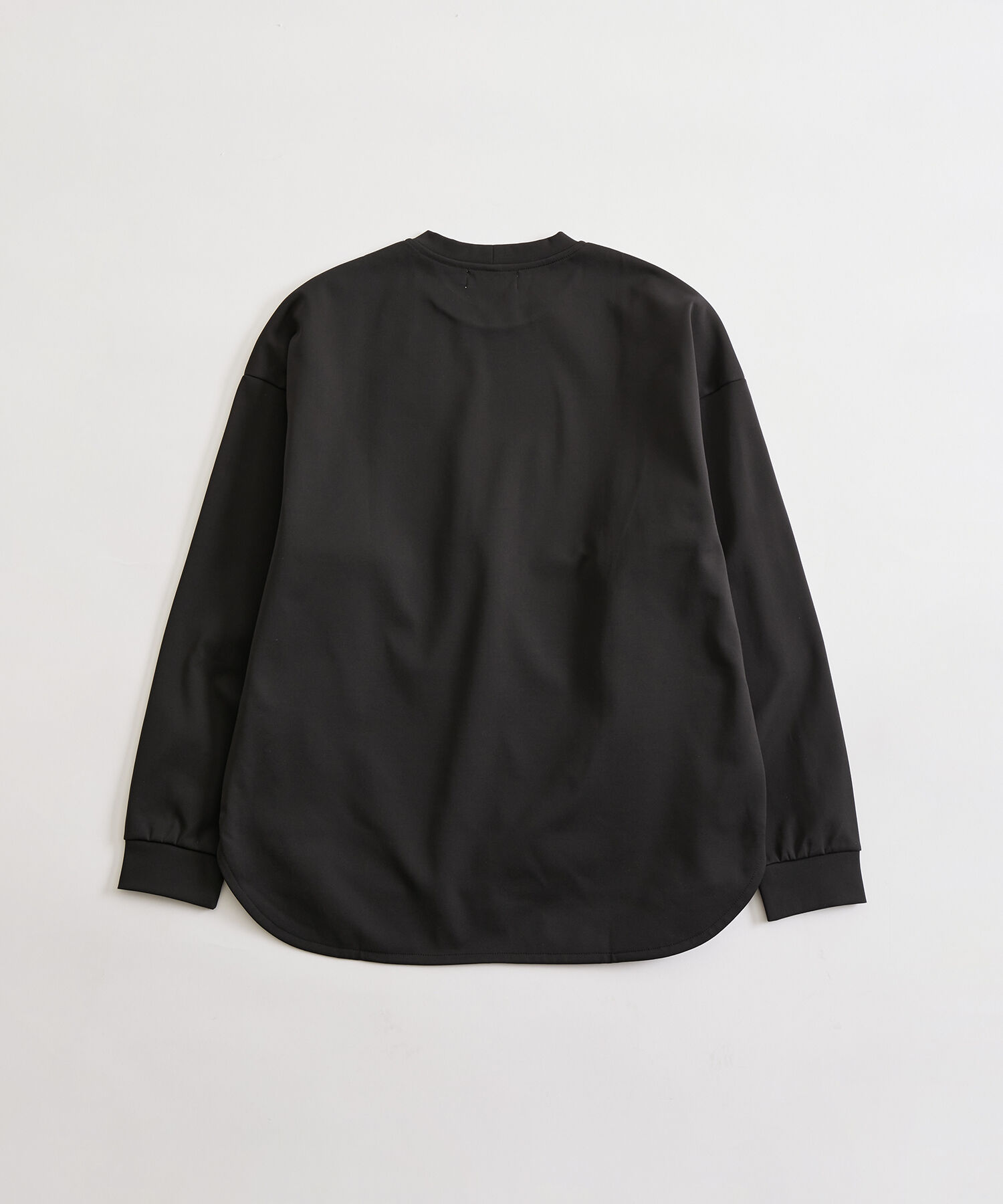 ADAM ET ROPE'「ポンチ ドロップショルダー キックバック ロングスリーブTee / 高機能ストレッチ」|Tシャツ・カットソー|