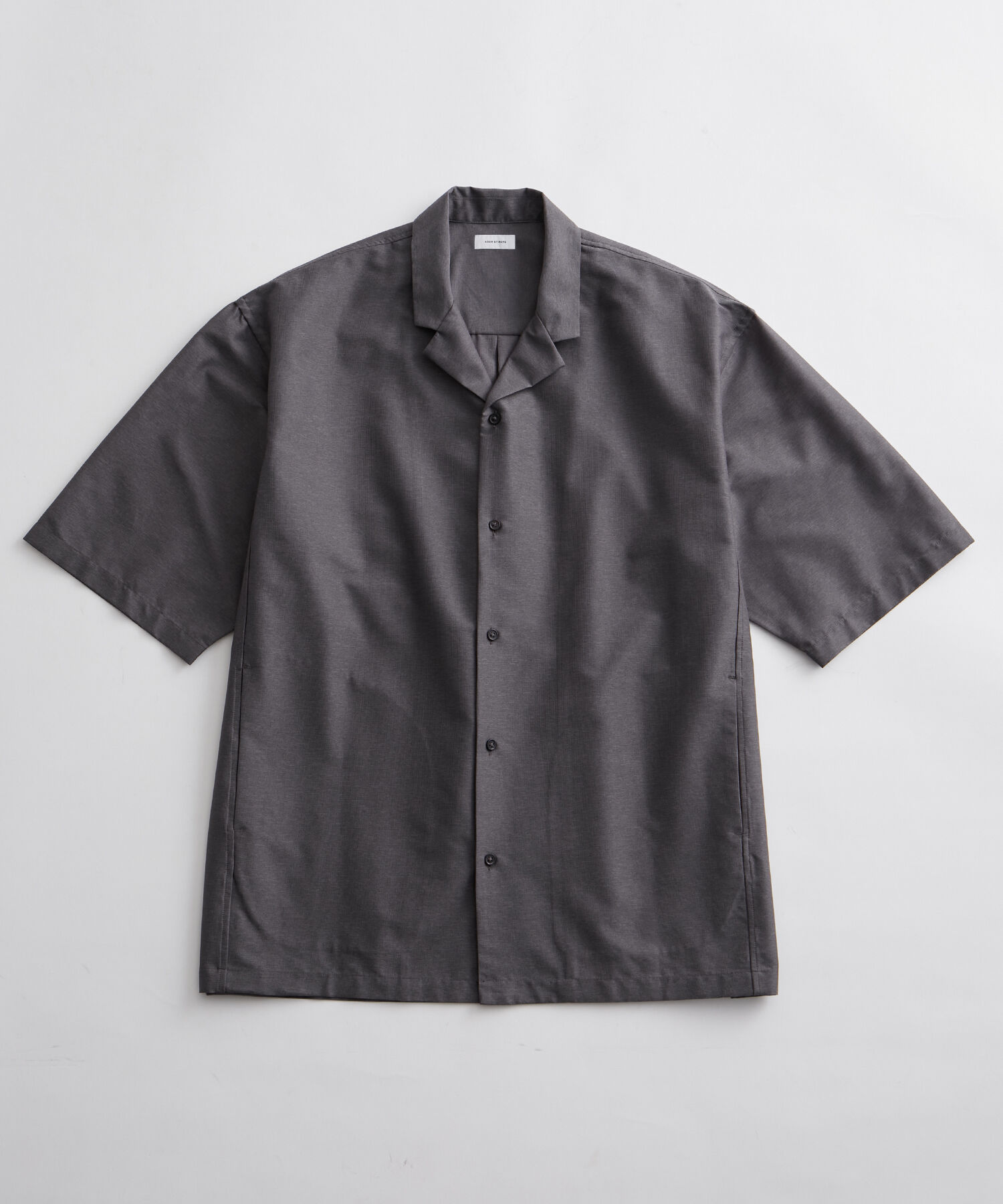 ADAM ET ROPE'「【(F)LIGHT/フライト】超軽量 オーバーサイズ シアー オープンカラー ハーフスリーブ シャツ / 速乾 / スト」|シャツ・ブラウス|