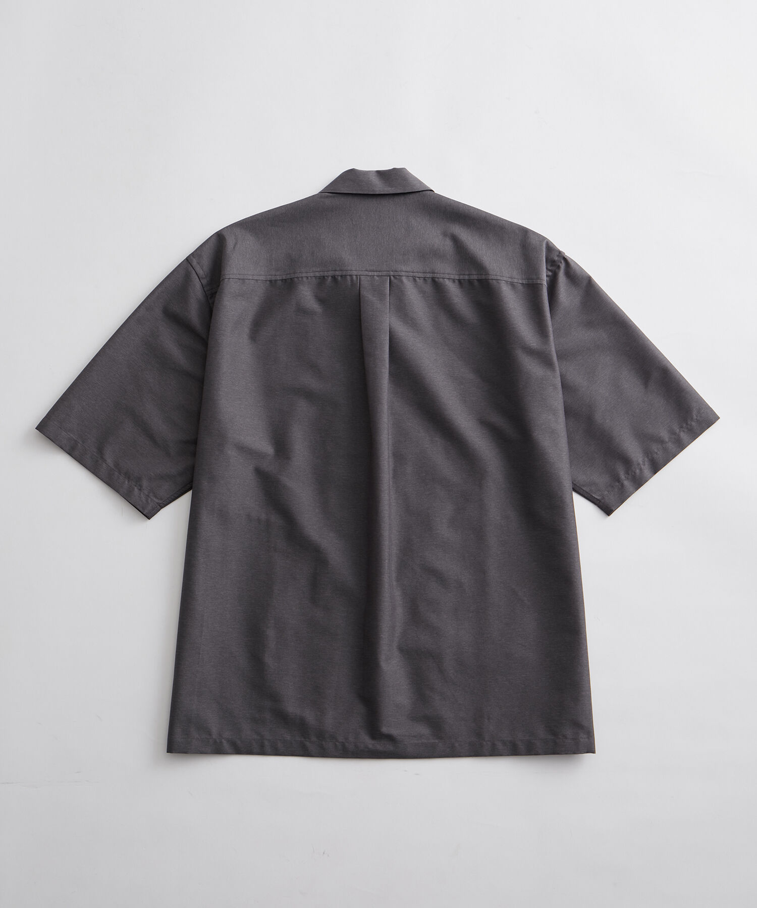 ADAM ET ROPE'「【(F)LIGHT/フライト】超軽量 オーバーサイズ シアー オープンカラー ハーフスリーブ シャツ / 速乾 / スト」|シャツ・ブラウス|