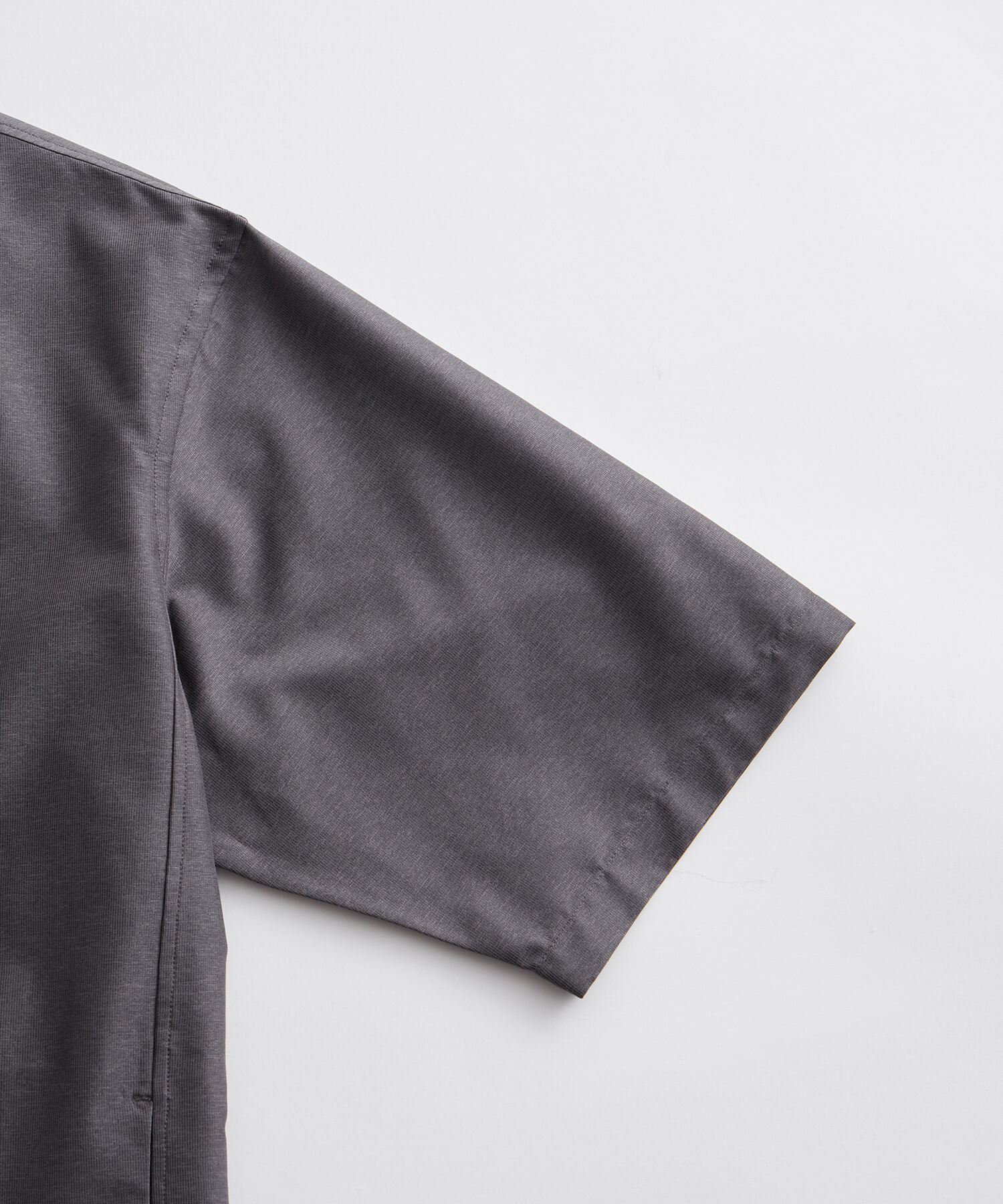 ADAM ET ROPE'「【(F)LIGHT/フライト】超軽量 オーバーサイズ シアー オープンカラー ハーフスリーブ シャツ / 速乾 / スト」|シャツ・ブラウス|