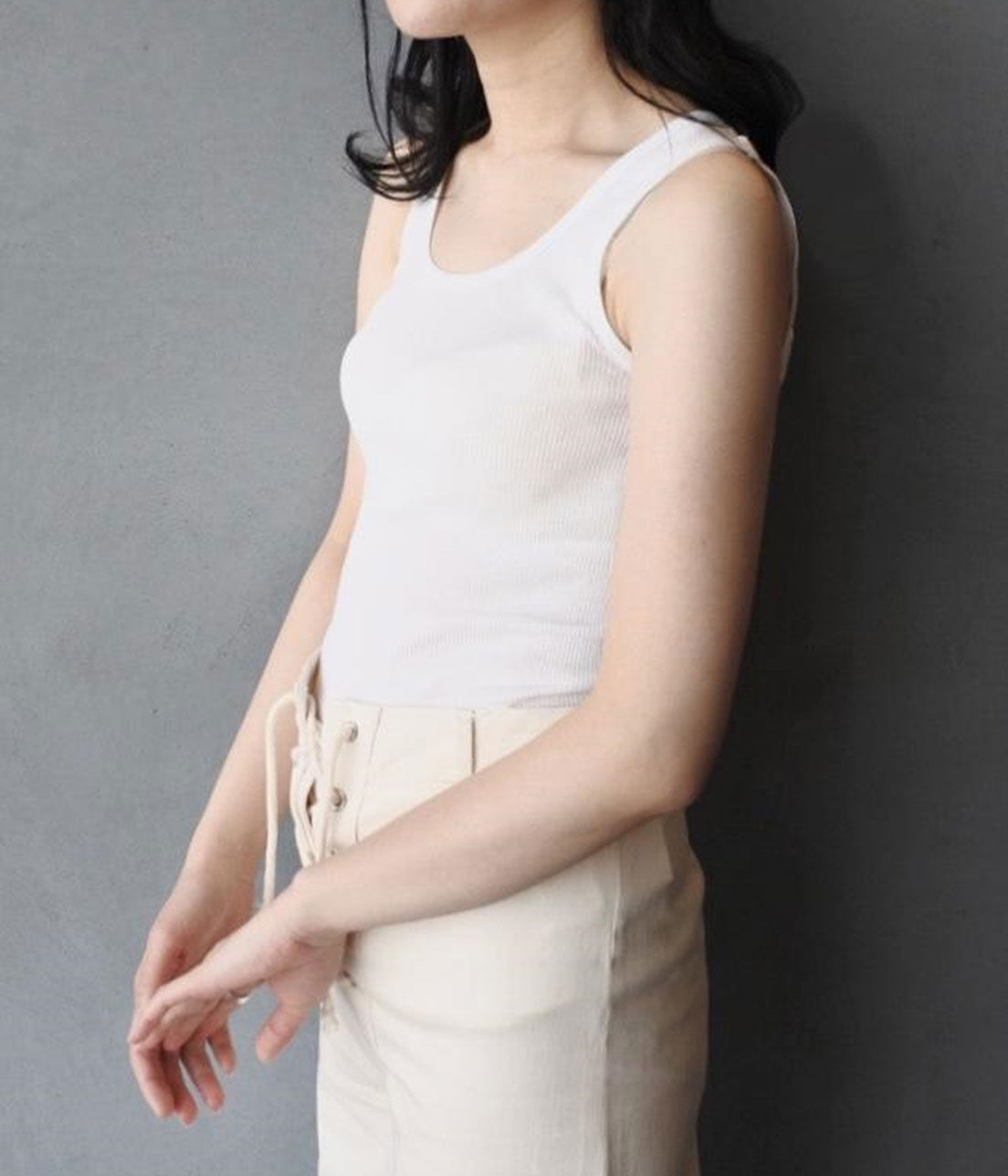 ADAM ET ROPE'「【Hanes for BIOTOP】2Pリブタンクトップ」|タンクトップ|