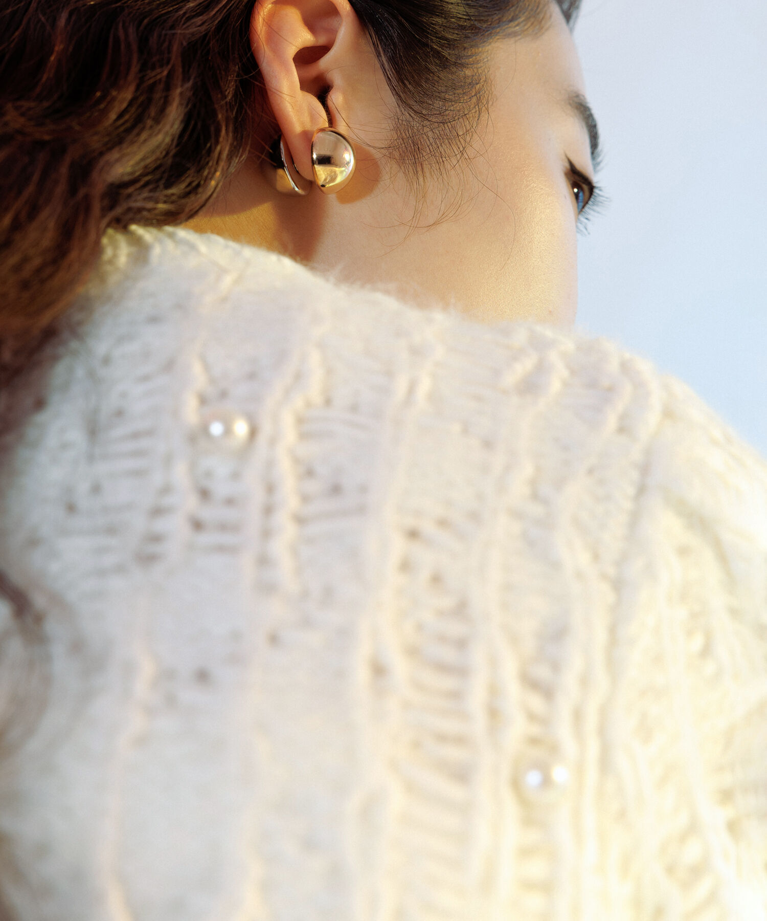 ADAM ET ROPE'「【WEB限定】パールドットニット」|ニット・セーター|