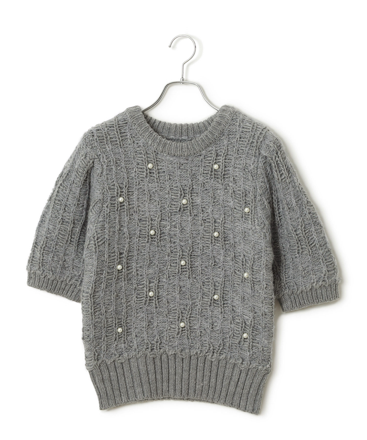 ADAM ET ROPE'「【WEB限定】パールドットニット」|ニット・セーター|