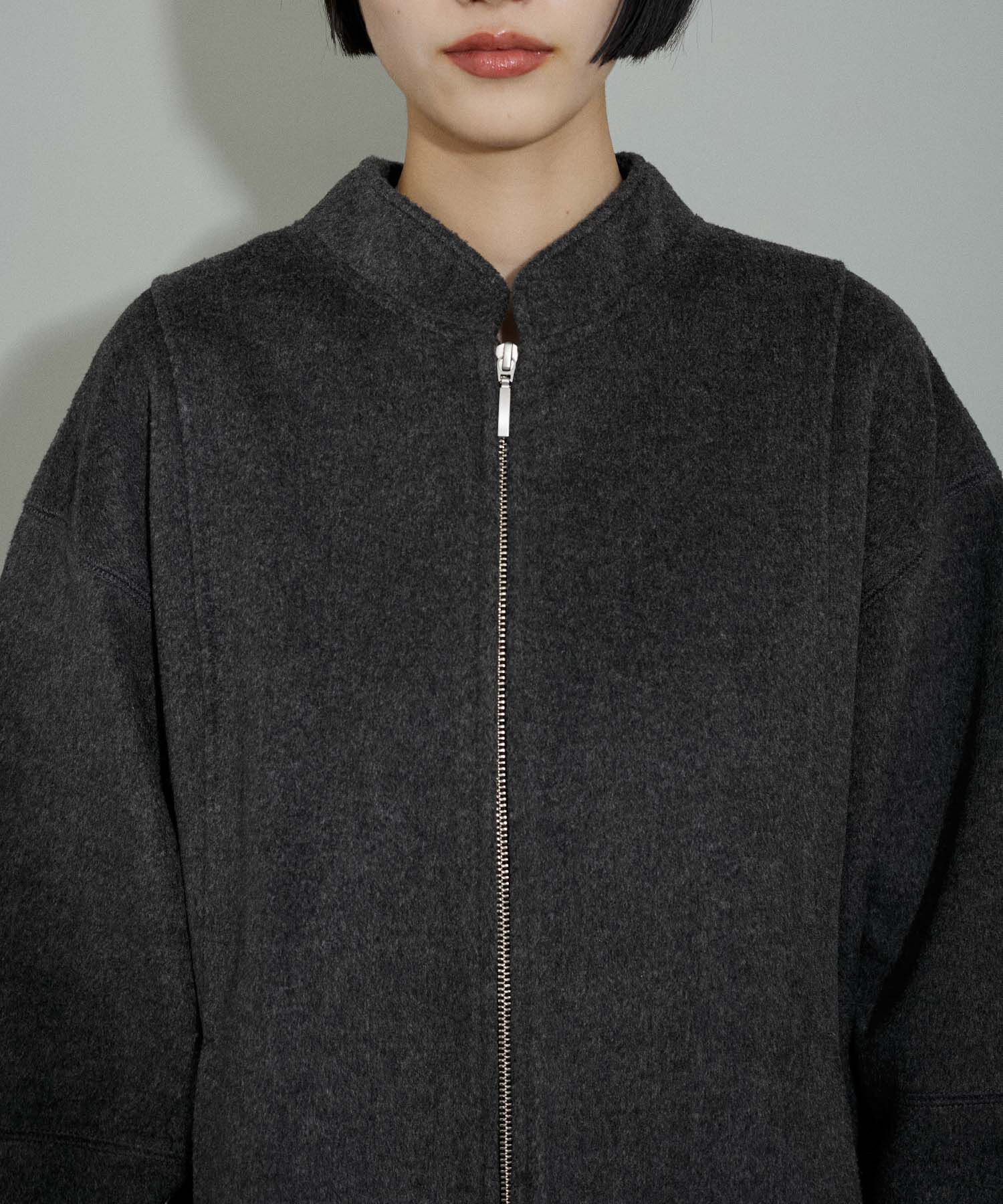 ADAM ET ROPE'「【WEB限定】圧縮ペプラムブルゾン」|ブルゾン・スタジャン|