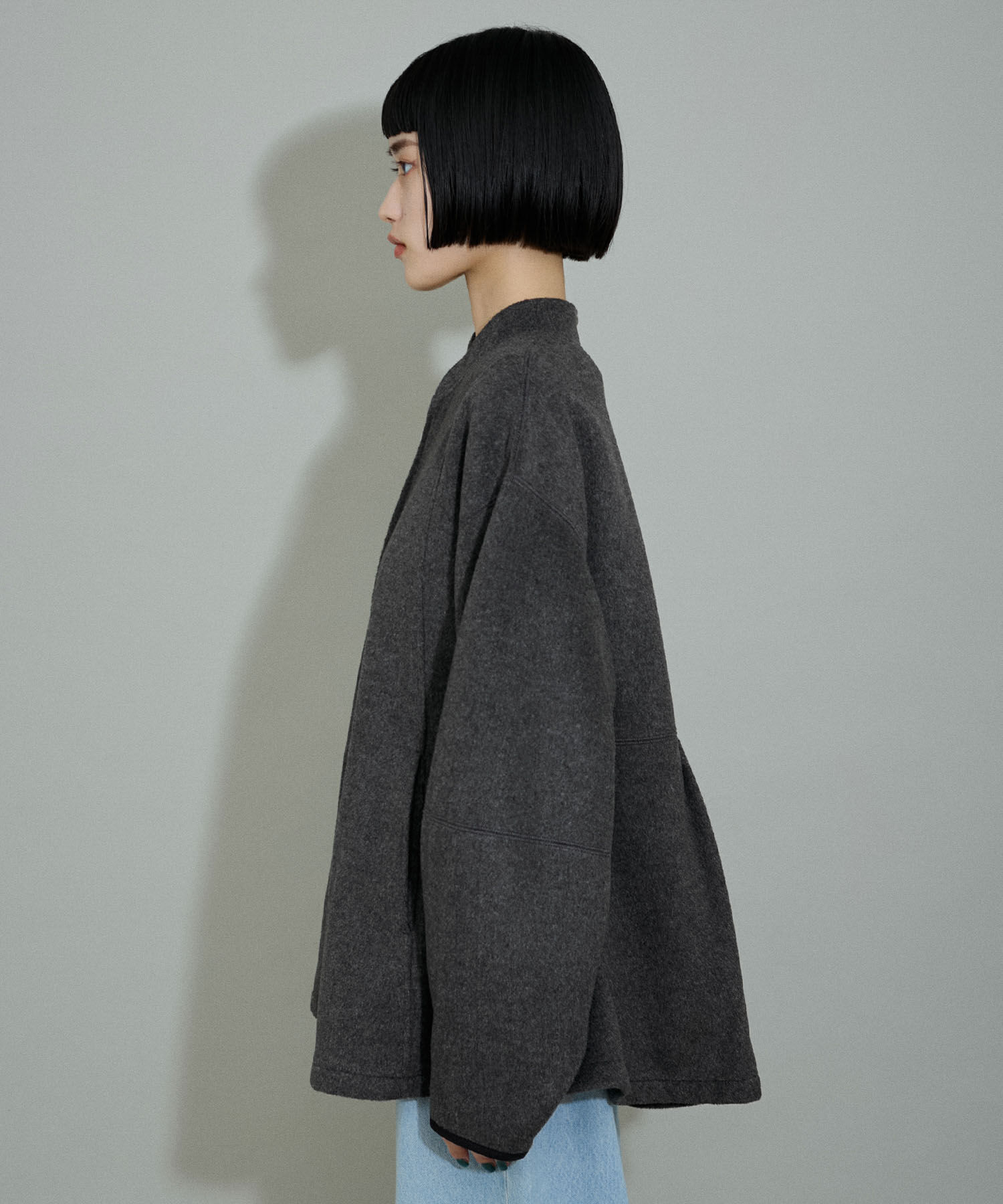 ADAM ET ROPE'「【WEB限定】圧縮ペプラムブルゾン」|ブルゾン・スタジャン|