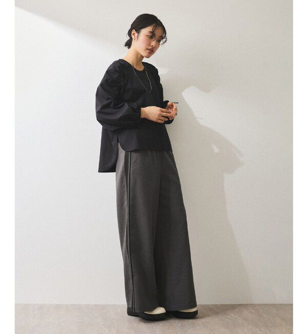 ADAM ET ROPE'「【WEB限定】ドロストスリーブブラウス」|シャツ・ブラウス|