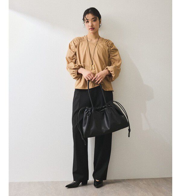 ADAM ET ROPE'「【WEB限定】ドロストスリーブブラウス」|シャツ・ブラウス|