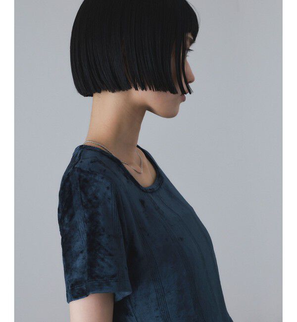 ADAM ET ROPE'「【Miller for ADAM ET ROPE'】別注 ベロアスクエアTee」|Tシャツ・カットソー|