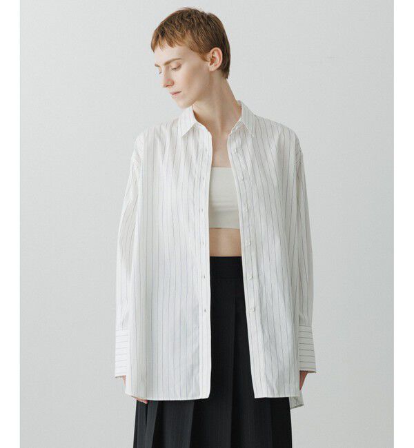 ADAM ET ROPE'「【EMOELLE】オーバーサイズシャツ」|シャツ・ブラウス|