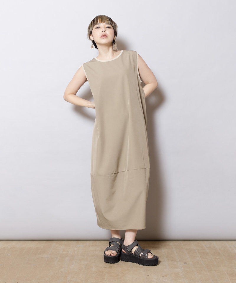  「2WAYニットプルオーバー&コクーンワンピースSET」|ワンピース|